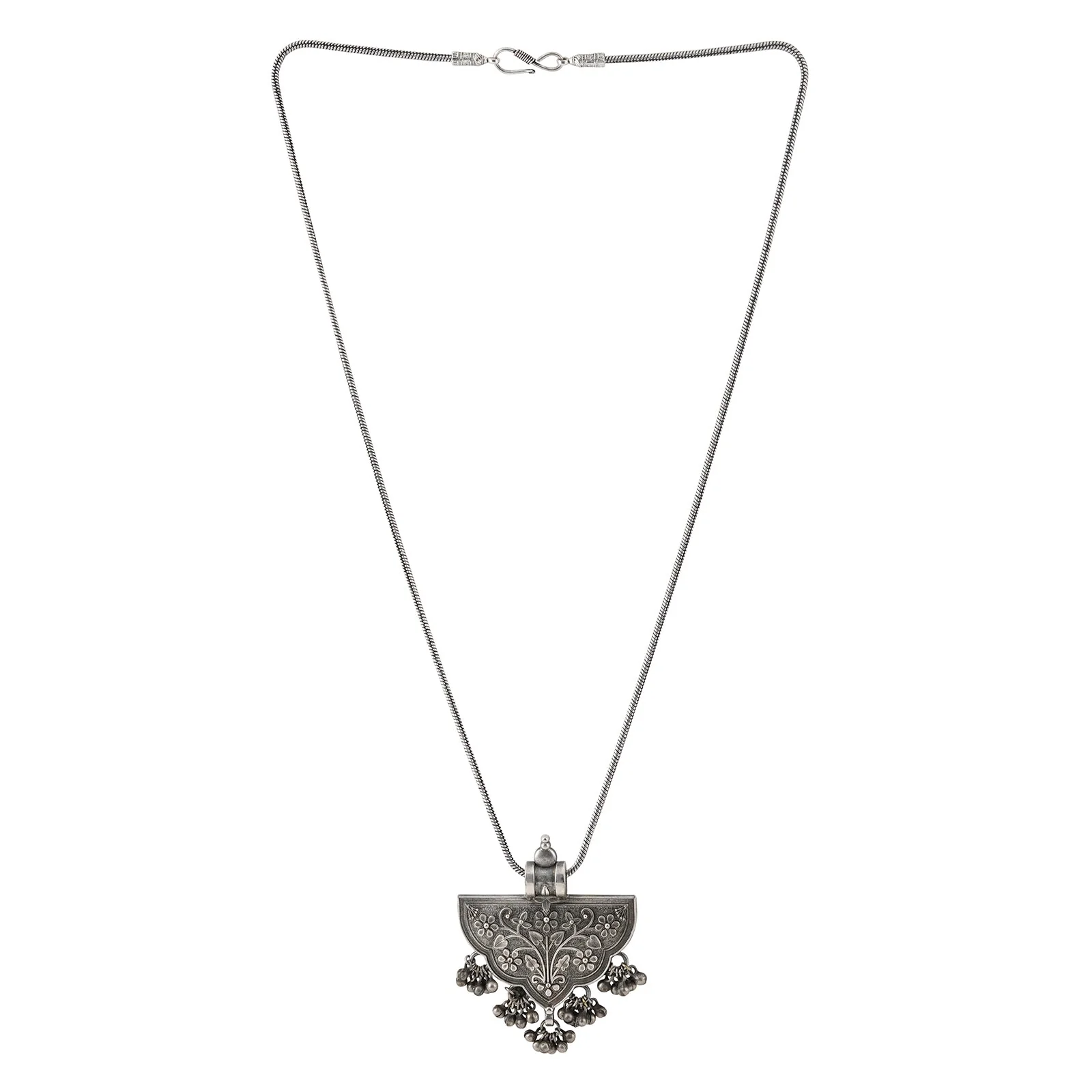 Teejh Aadri Silver Oxidised Necklace - Image 3
