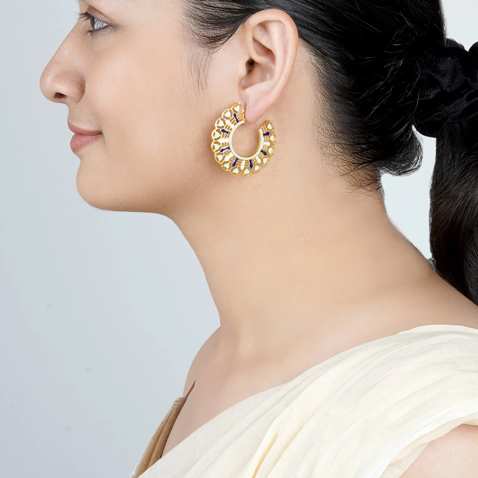 Teejh Aamani Blue Earrings - Image 2