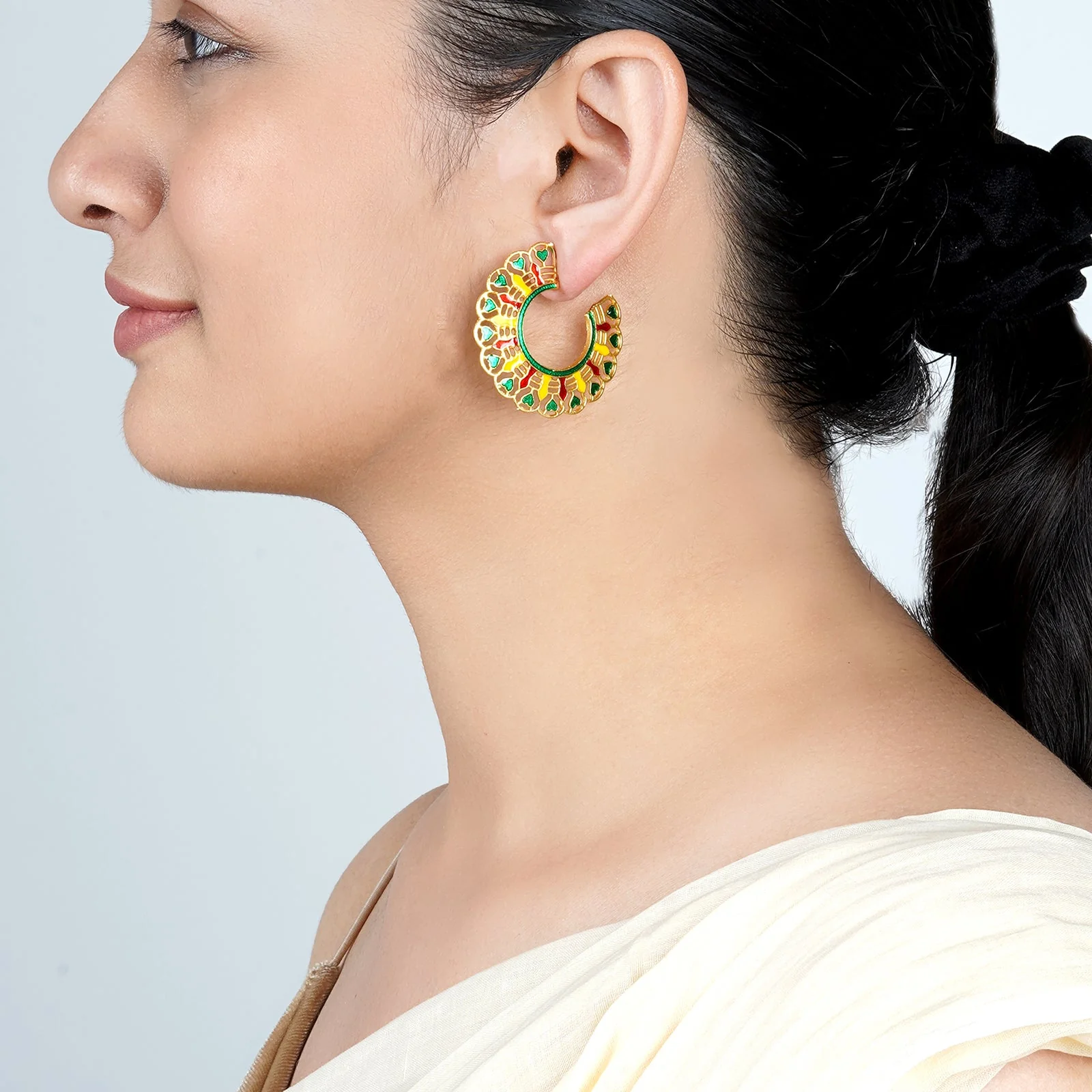 Teejh Aamani Green Earrings - Image 2