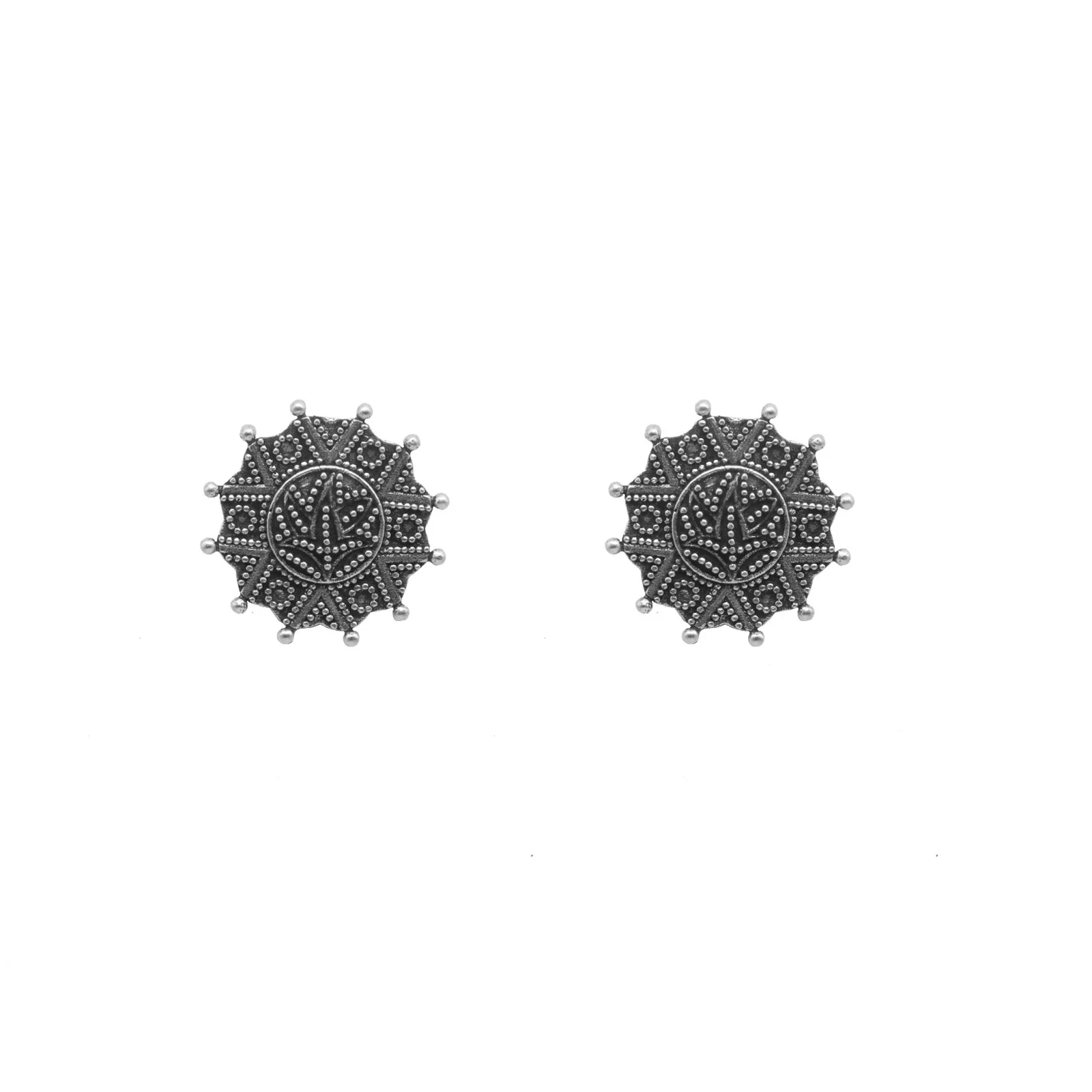 Teejh Adrija Metallic Silver Oxidized Jewelry Gift Set - Image 4