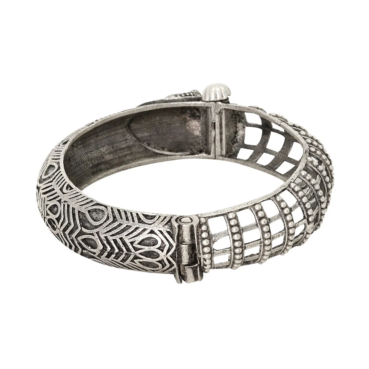 Teejh Ajastha Silver Oxidised Jewelry Set - Image 8