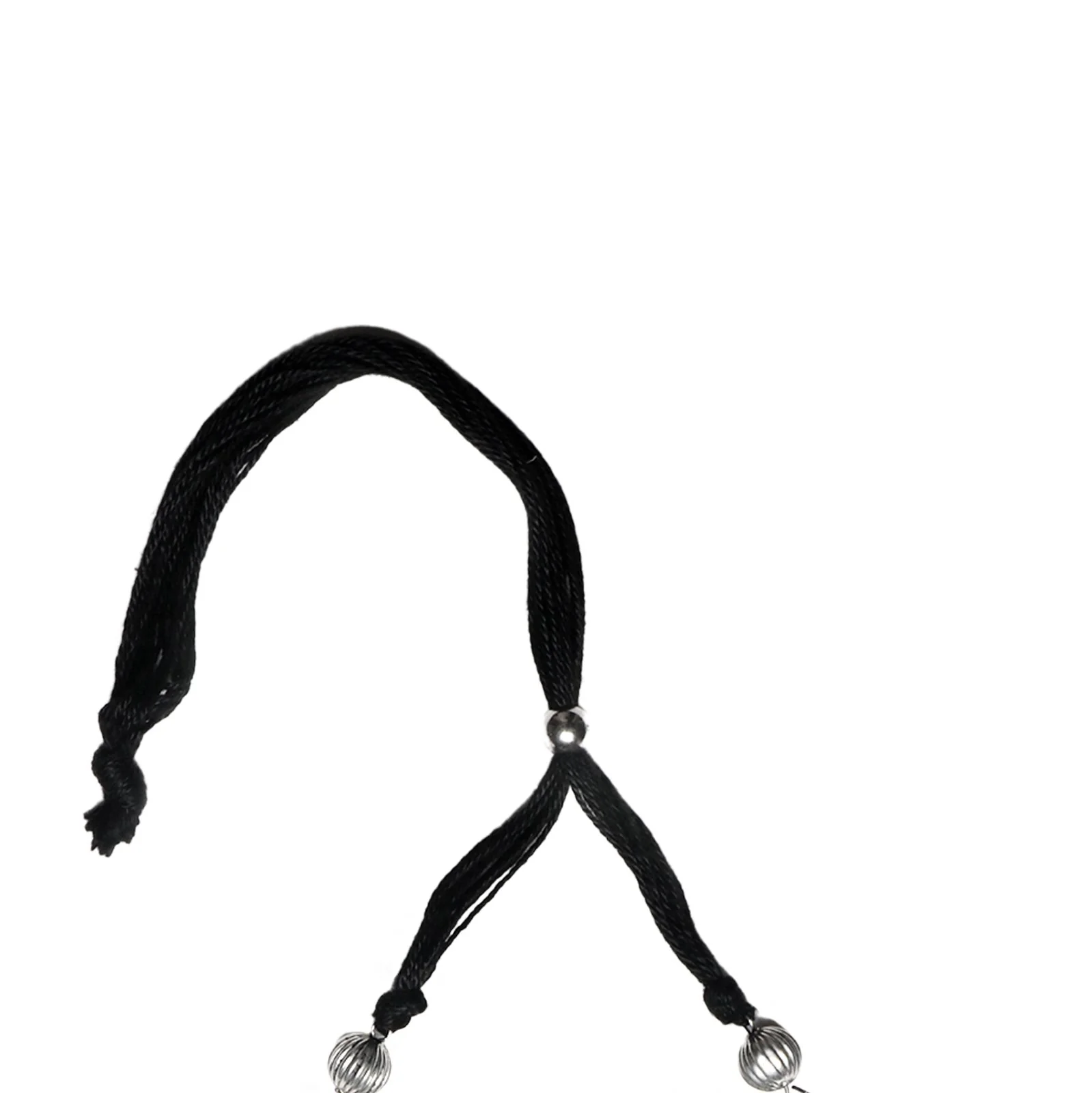 Teejh Akshara Silver Oxidised Choker Necklace - Image 4