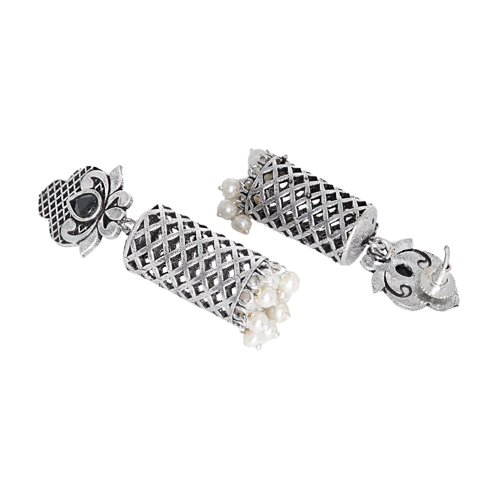 Teejh Babina Silver Oxidised Jewelry Gift Set - Image 4
