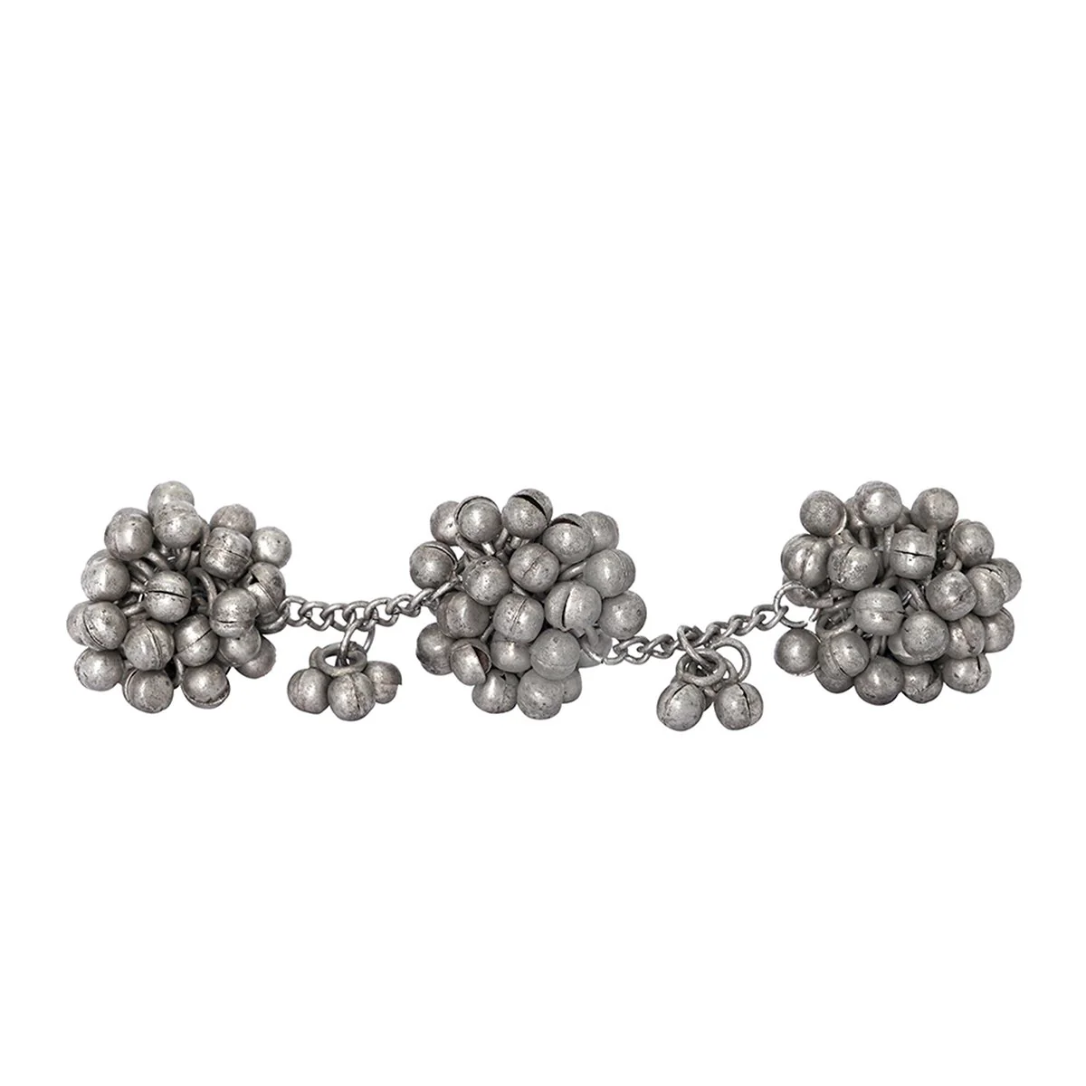 Teejh Chasmum Ghungroo Silver Oxidised Ghungroo Ring - Image 2