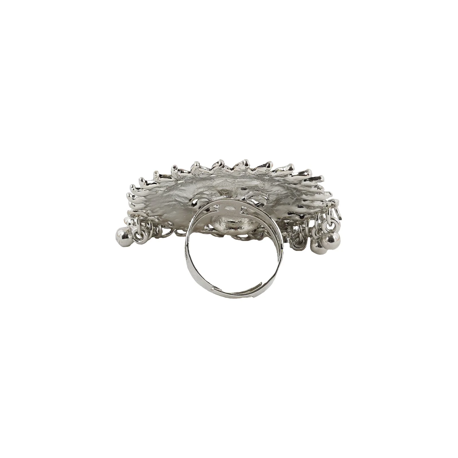 Teejh Cinthiya Silver Oxidised Ring - Image 5