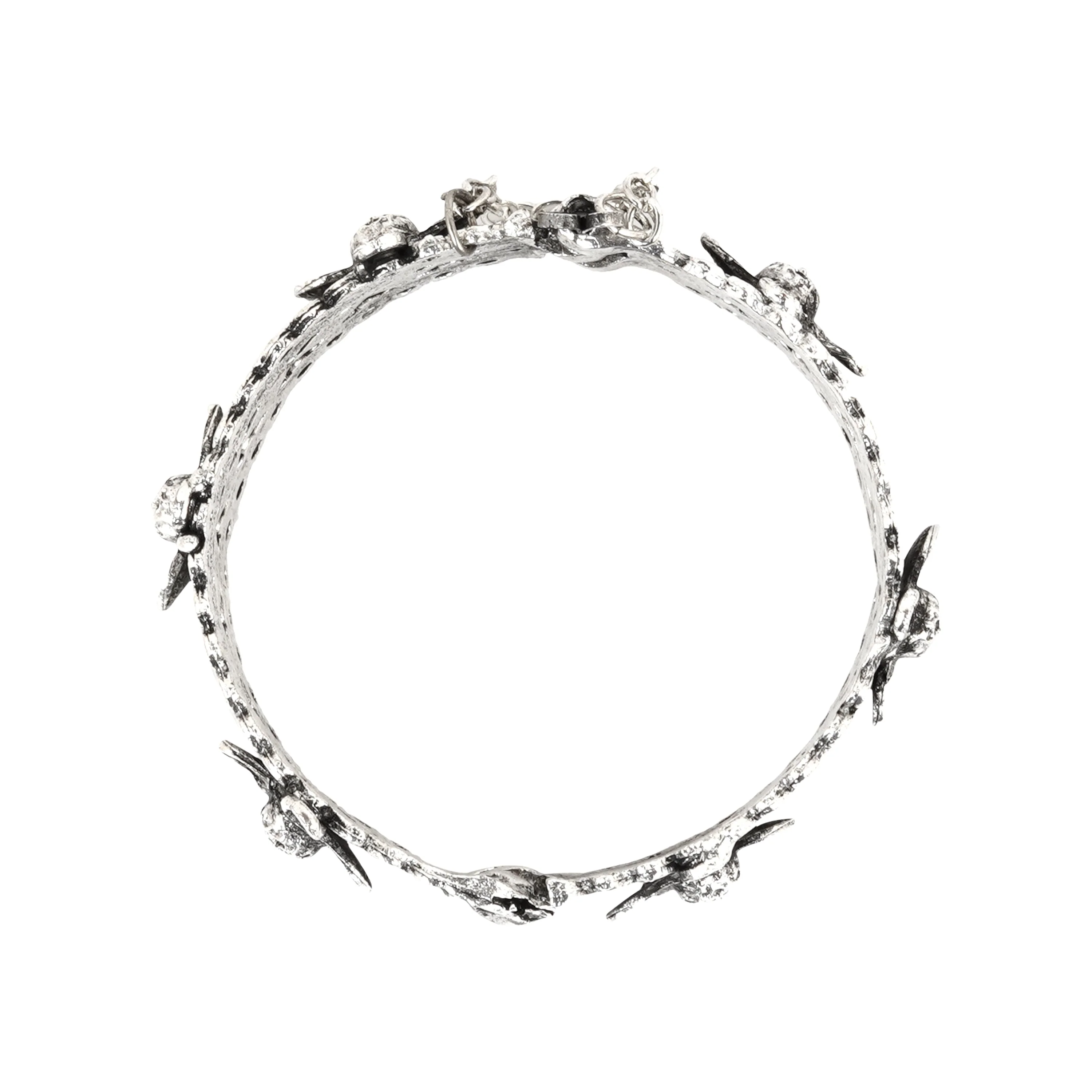 Teejh Getanjaali Silver Oxidised Bracelet - Image 5