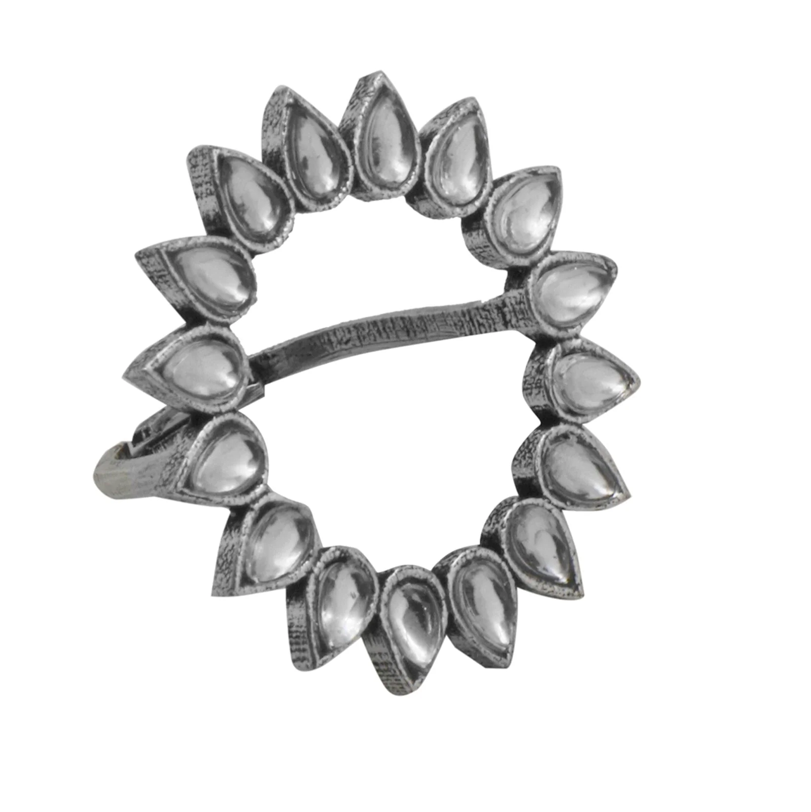 Teejh Gunjan Silver Oxidised Jewelry Set - Image 5