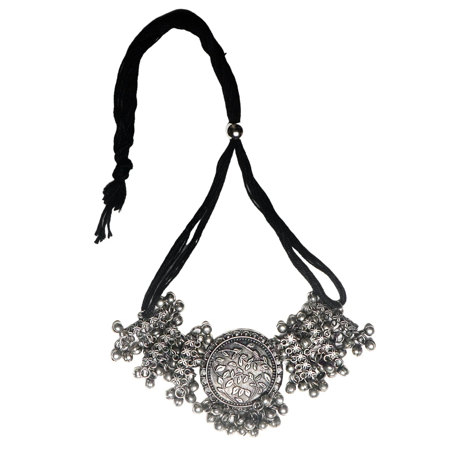 Teejh Jugnu Silver Oxidised Ghungroo Jewelry Gift Set - Image 2