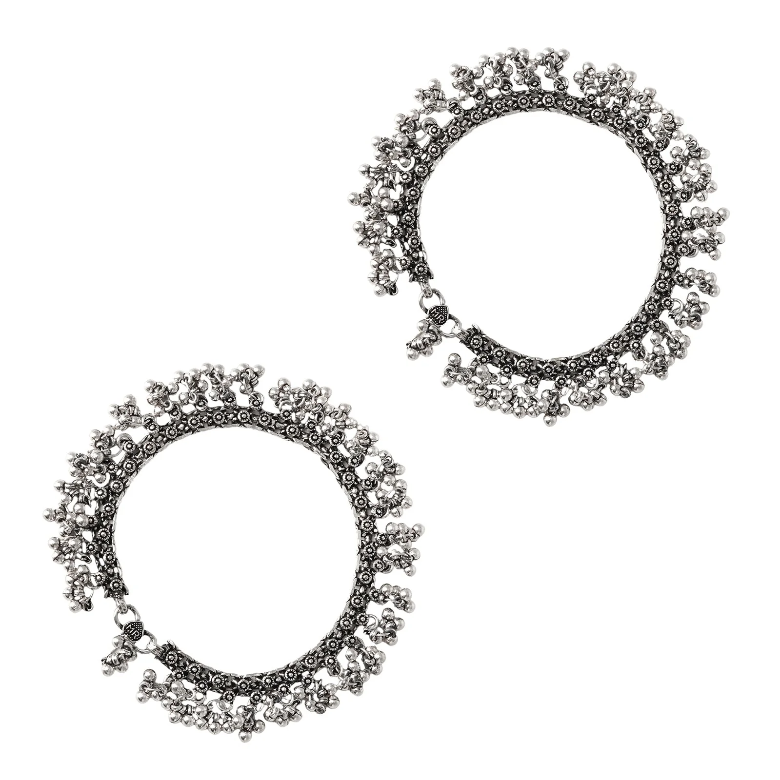 Teejh Jugnu Silver Oxidised Ghungroo Jewelry Gift Set - Image 5