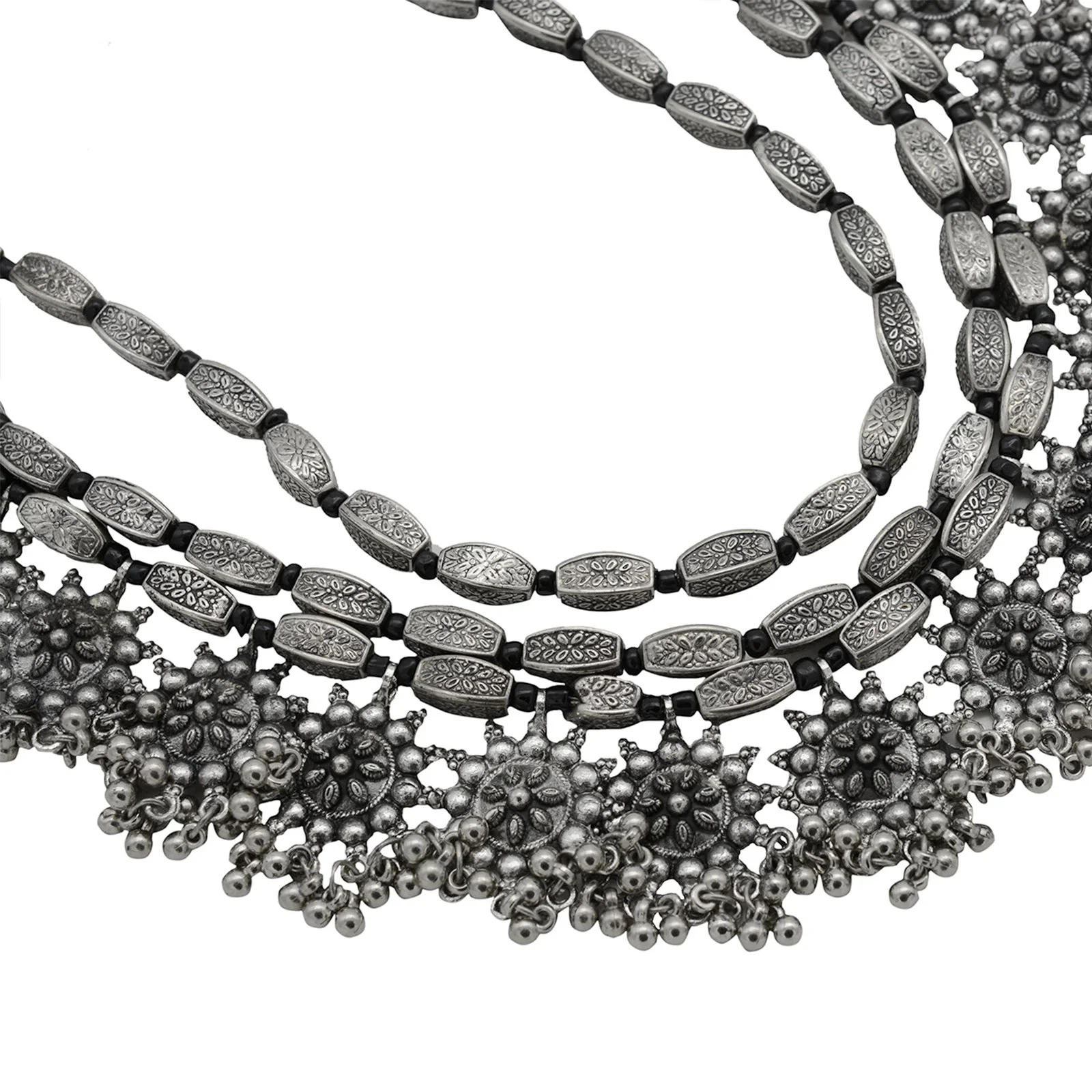 Teejh Mysha Metallic Silver Oxidized Jewelry Gift Set - Image 3