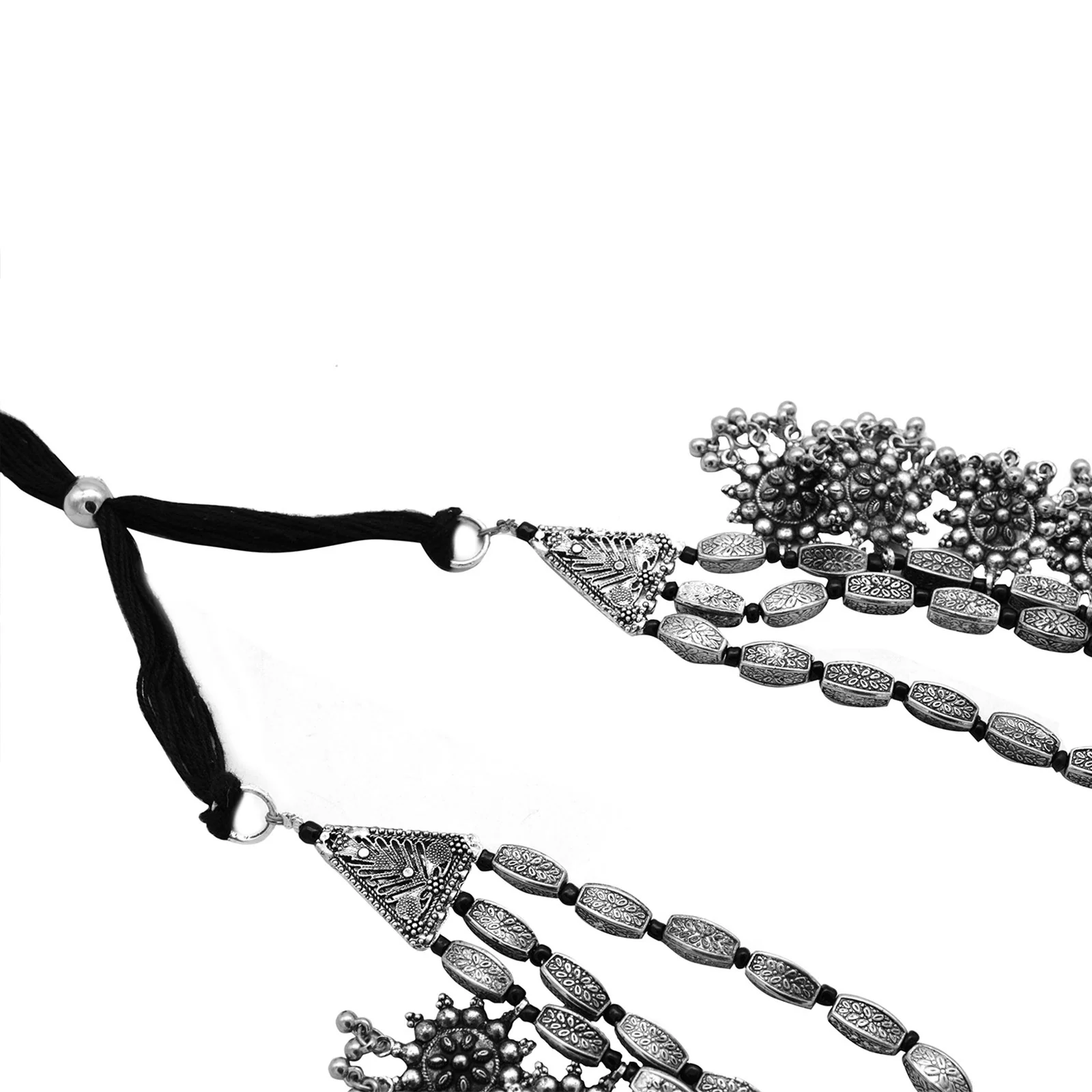 Teejh Mysha Metallic Silver Oxidized Jewelry Gift Set - Image 4