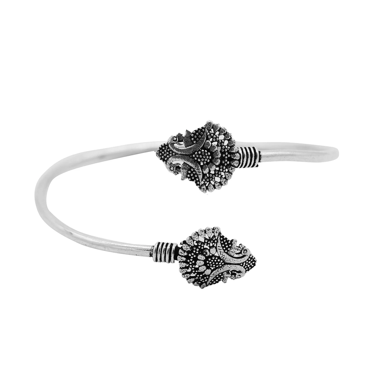Teejh Mysha Metallic Silver Oxidized Jewelry Gift Set - Image 6