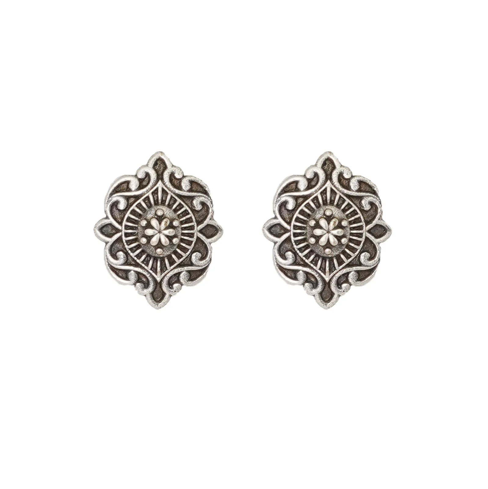 Teejh Pranavee Silver Oxidised Earrings - Image 3