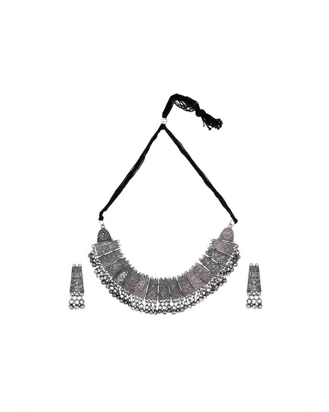 Teejh Rachna Silver Oxidsed Jewelry Gift Set - Image 2