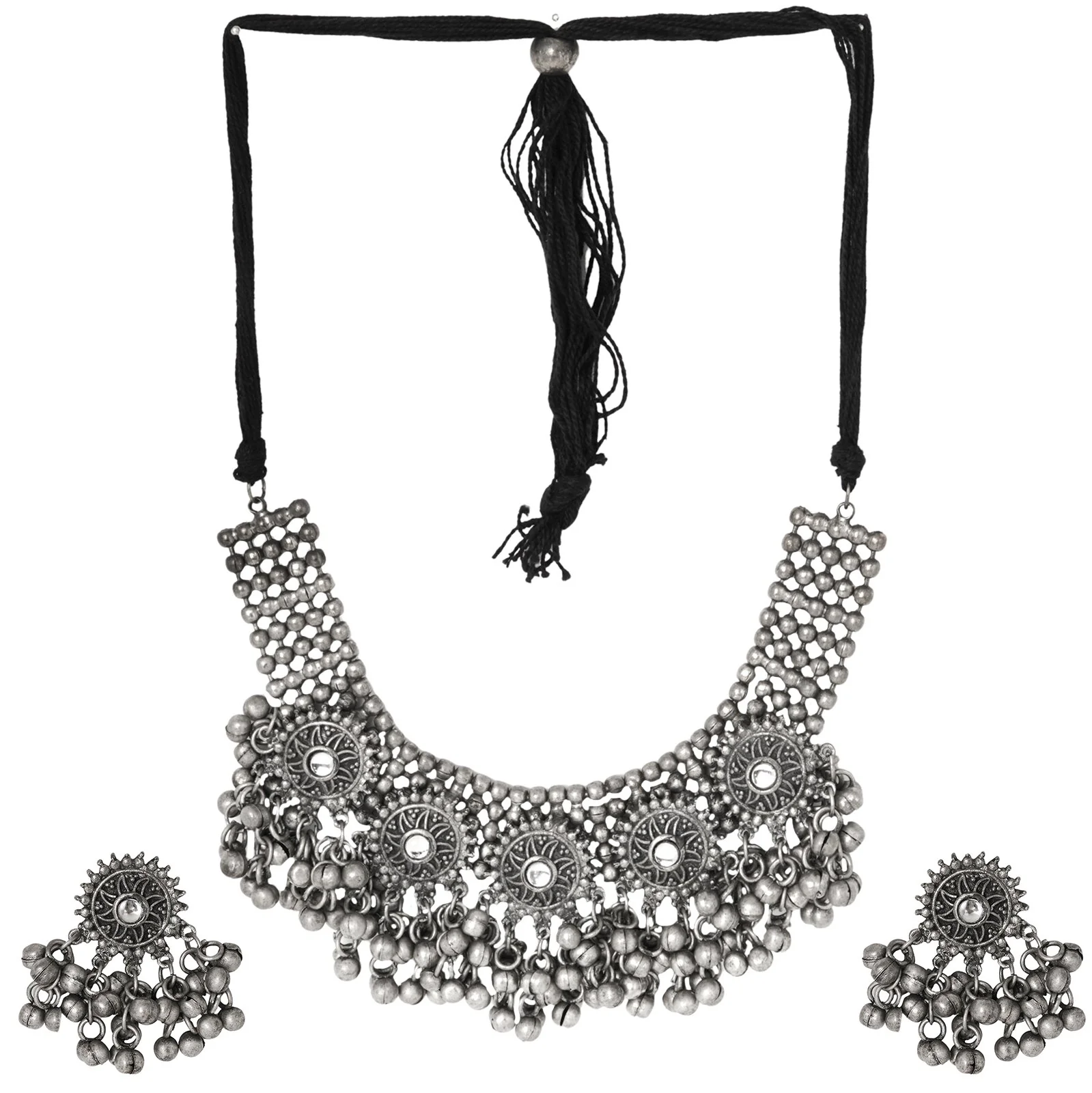 Teejh Rai Silver Oxidised Jewelry Gift Set - Image 2