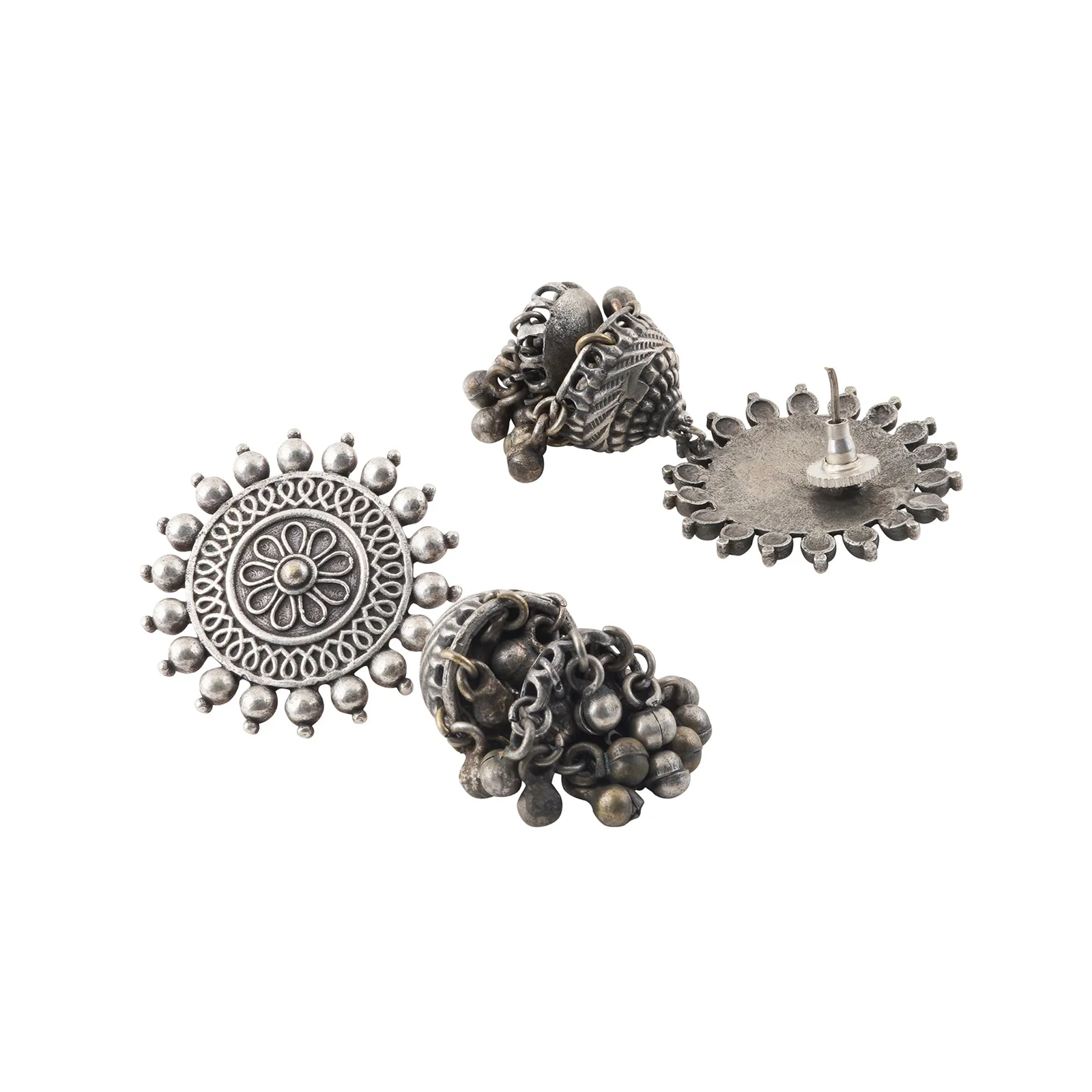 Teejh Sauhrida Silver Oxidised Earring - Image 5
