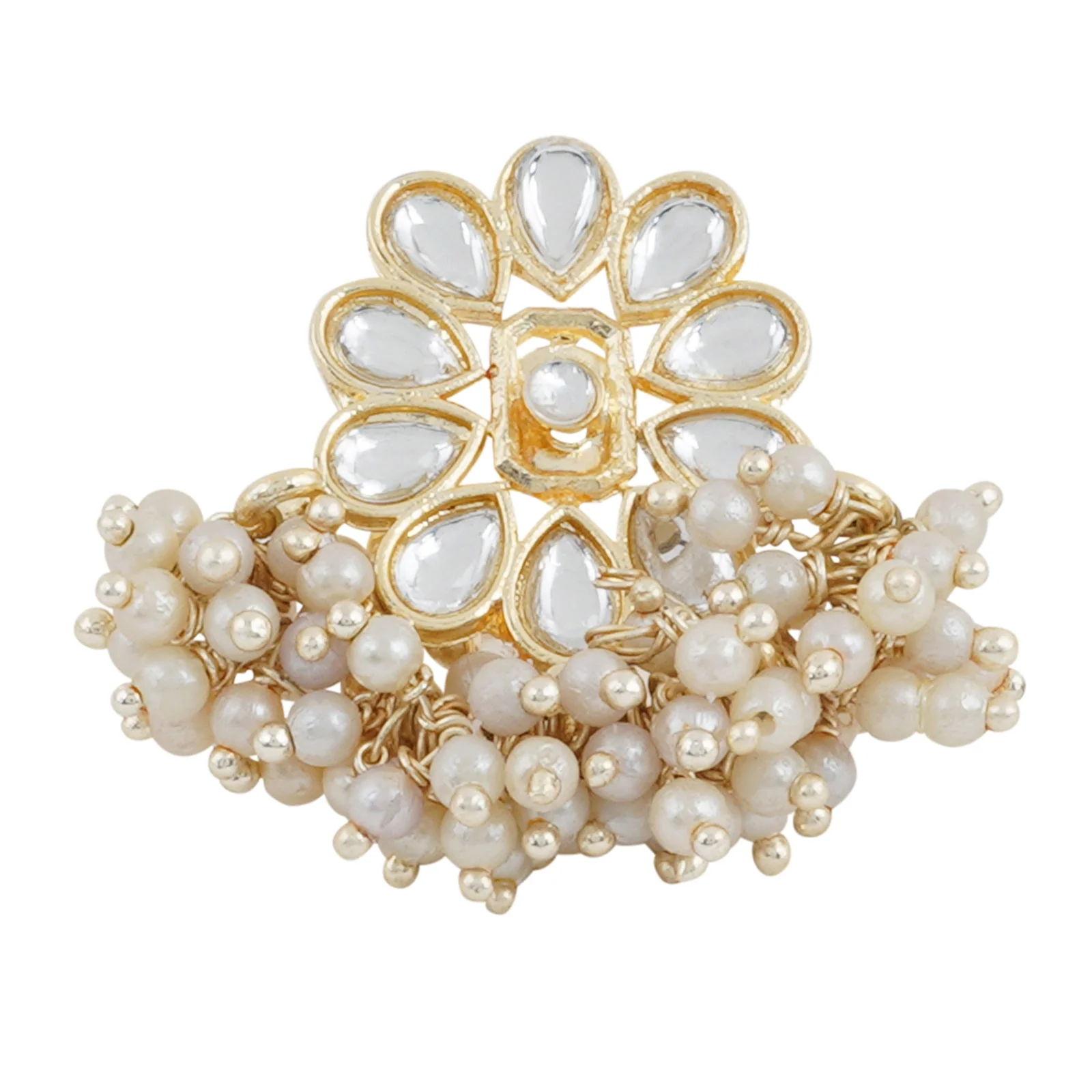 Teejh Simara Pearl and Polki Ring - Image 3