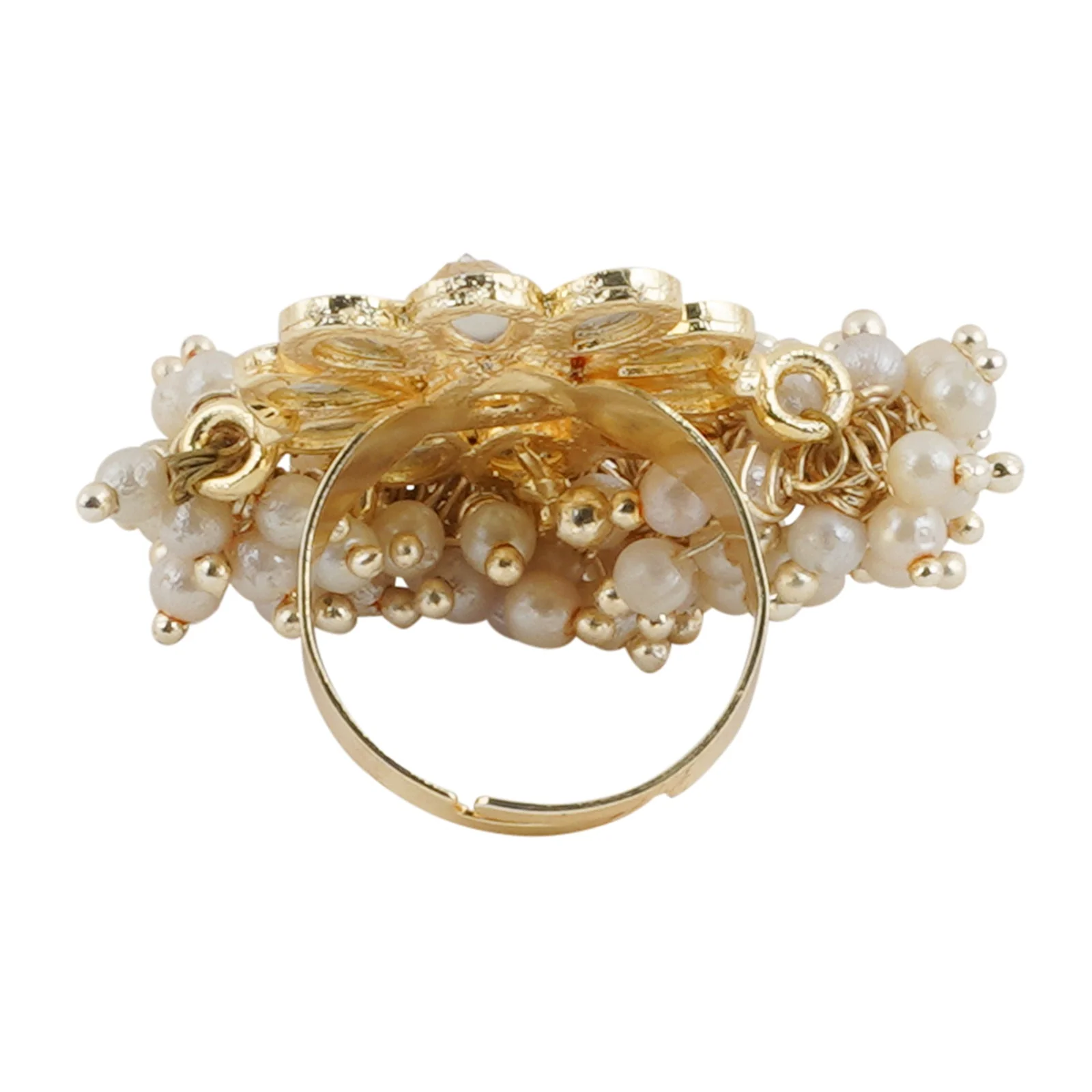 Teejh Simara Pearl and Polki Ring - Image 5