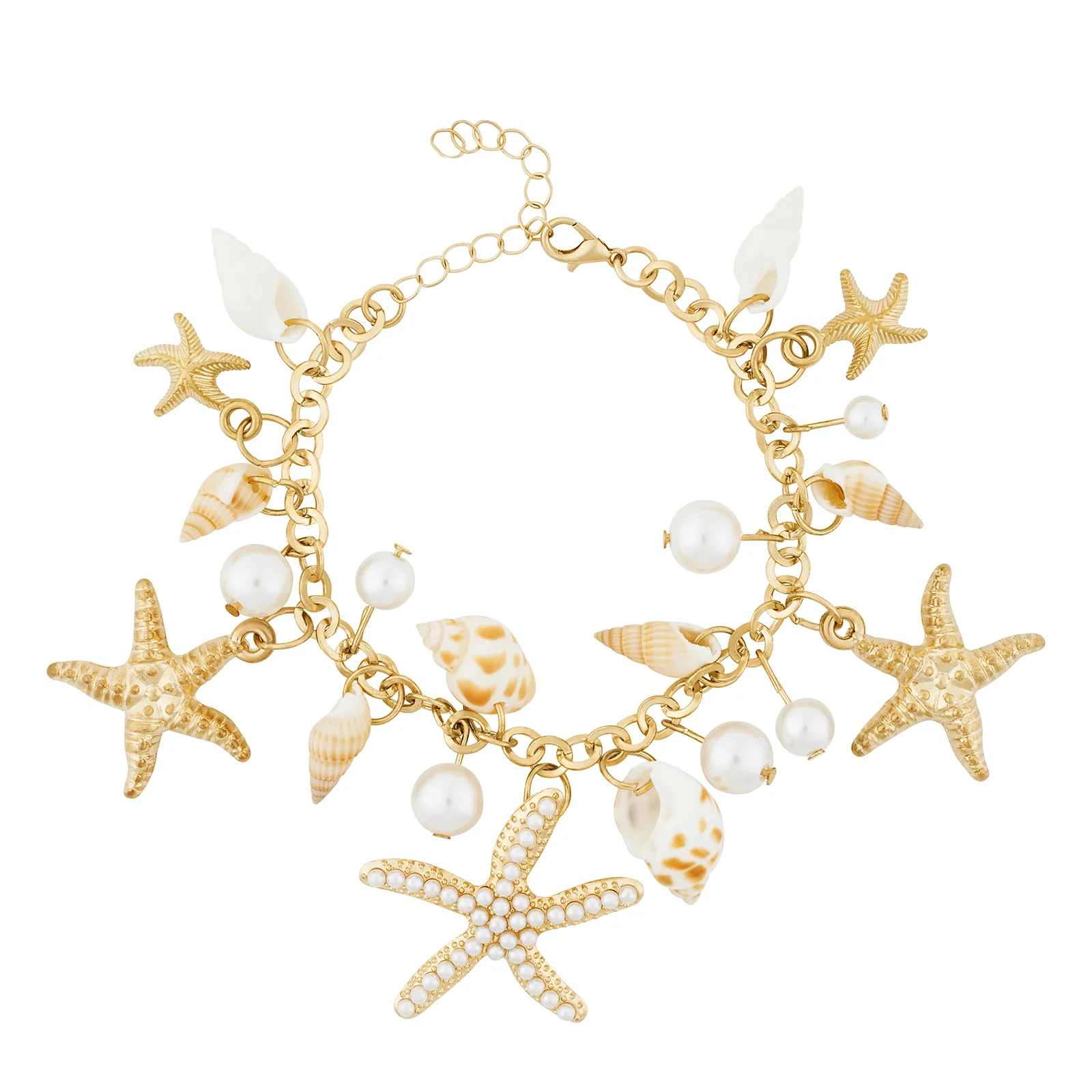 Tirza Gold Seashells Anklet - Image 3