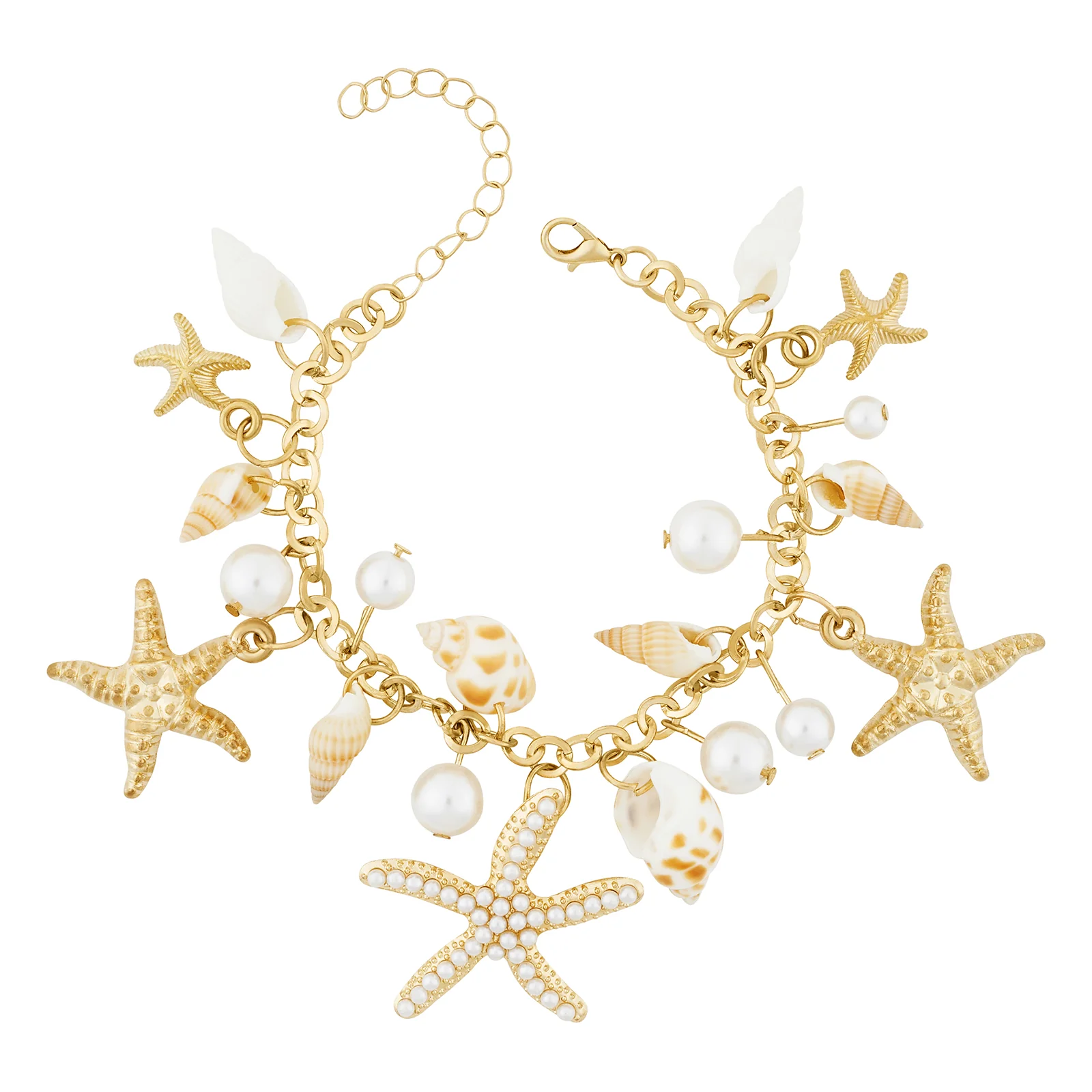 Tirza Gold Seashells Anklet - Image 4
