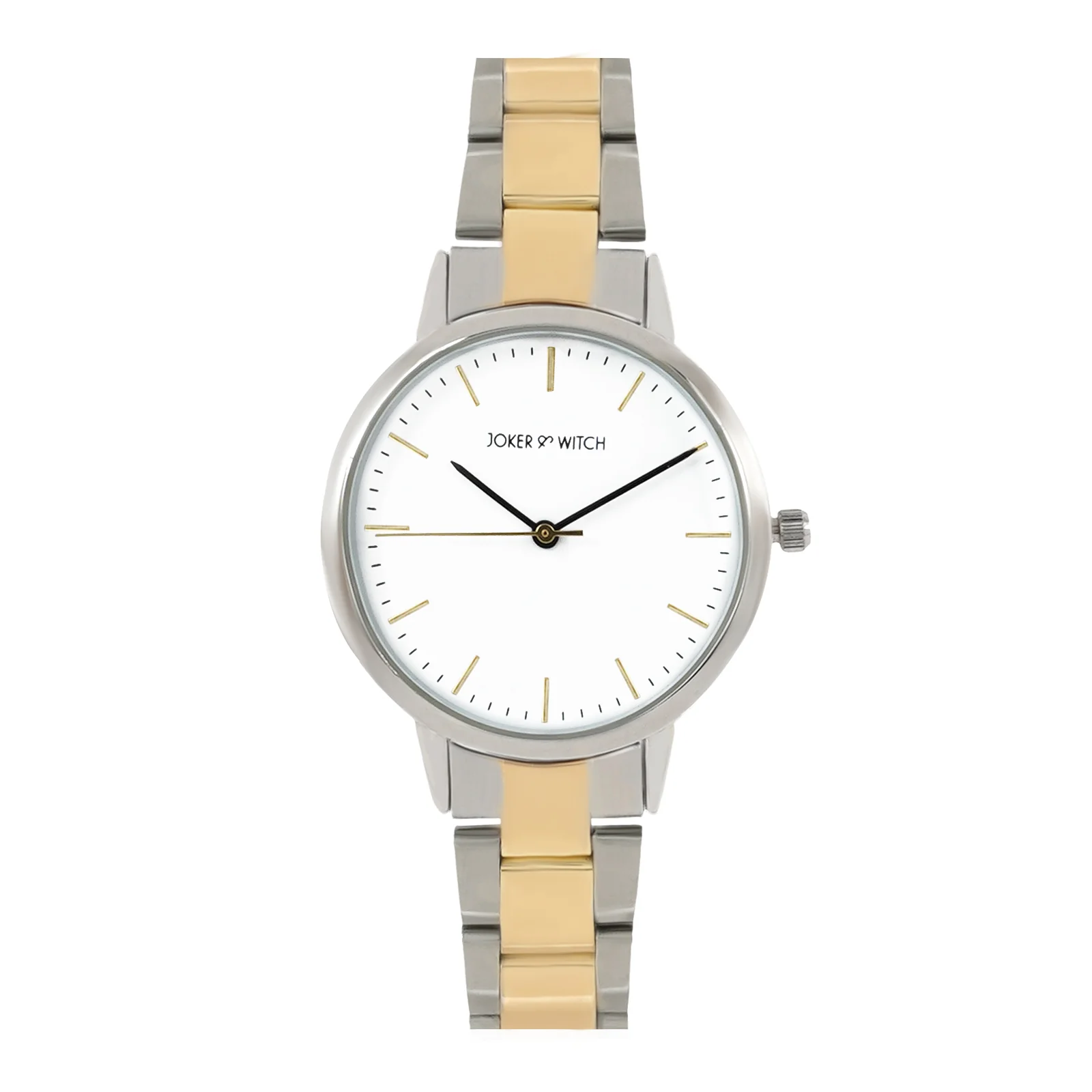 Tokyo White Medium Dial Dual Tone Linked Chain Strap Women's Watch - Image 3