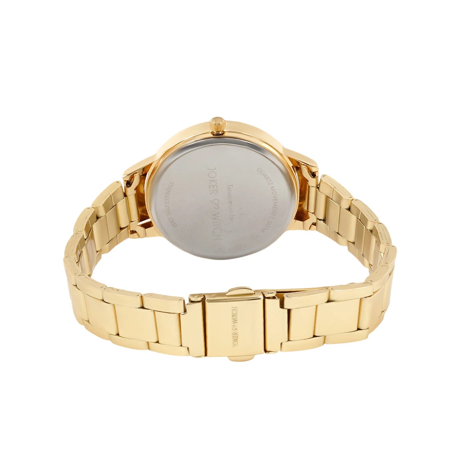 Tokyo White Medium Dial Gold Linked Chain Strap Women's Watch - Image 6