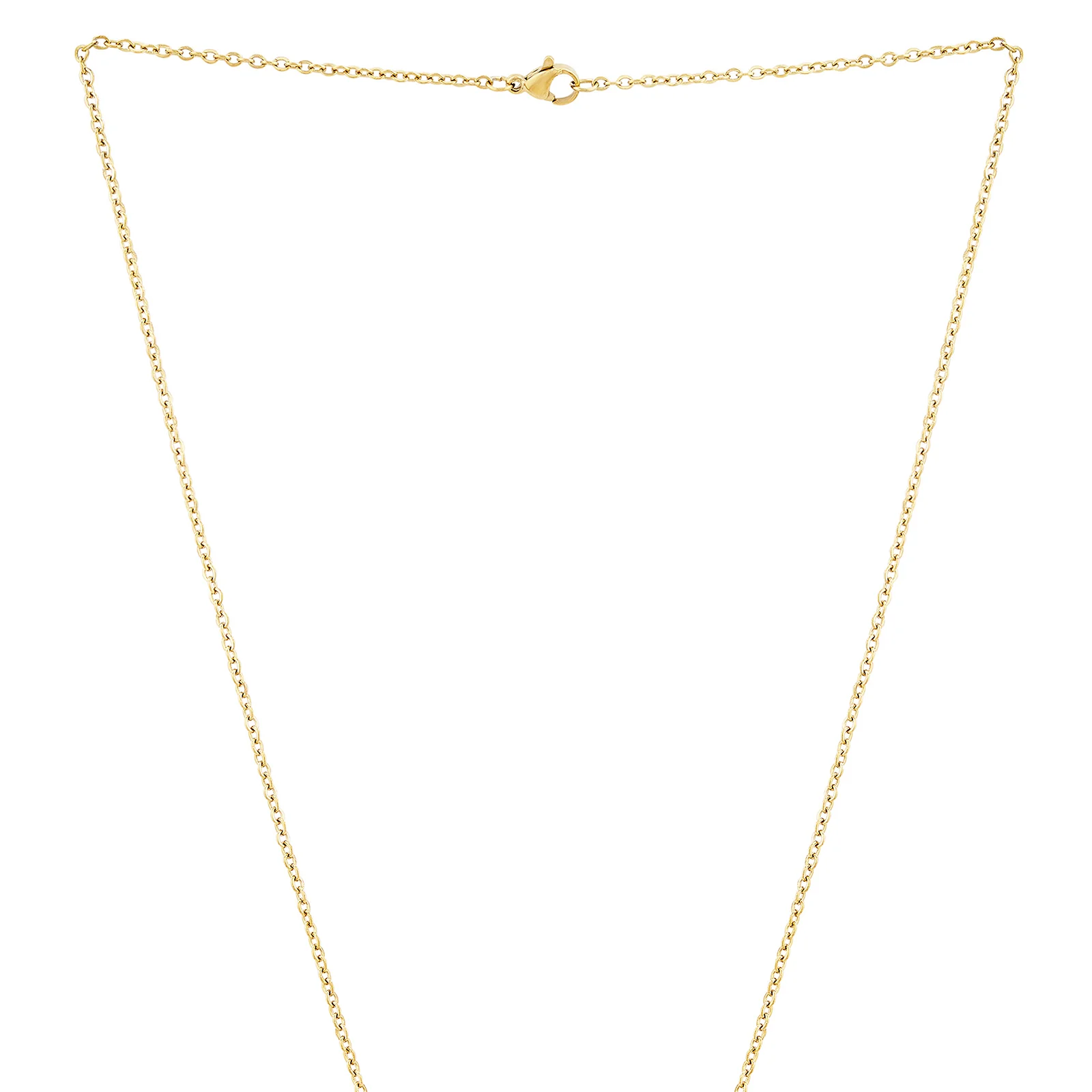 Travel Gold Women's Round Mantra Necklace - Image 4