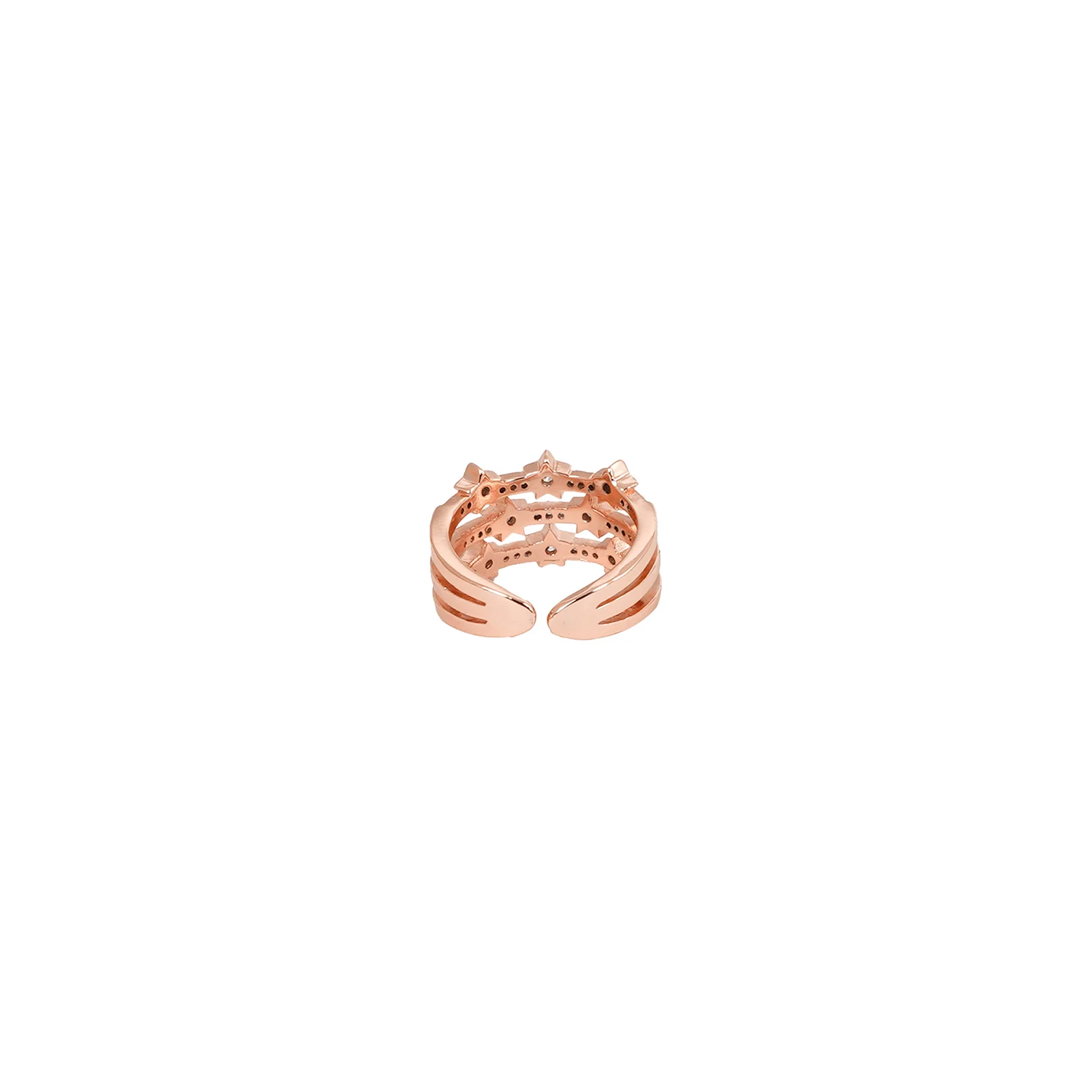 Triple Truffle Rose Gold Ring - Image 5