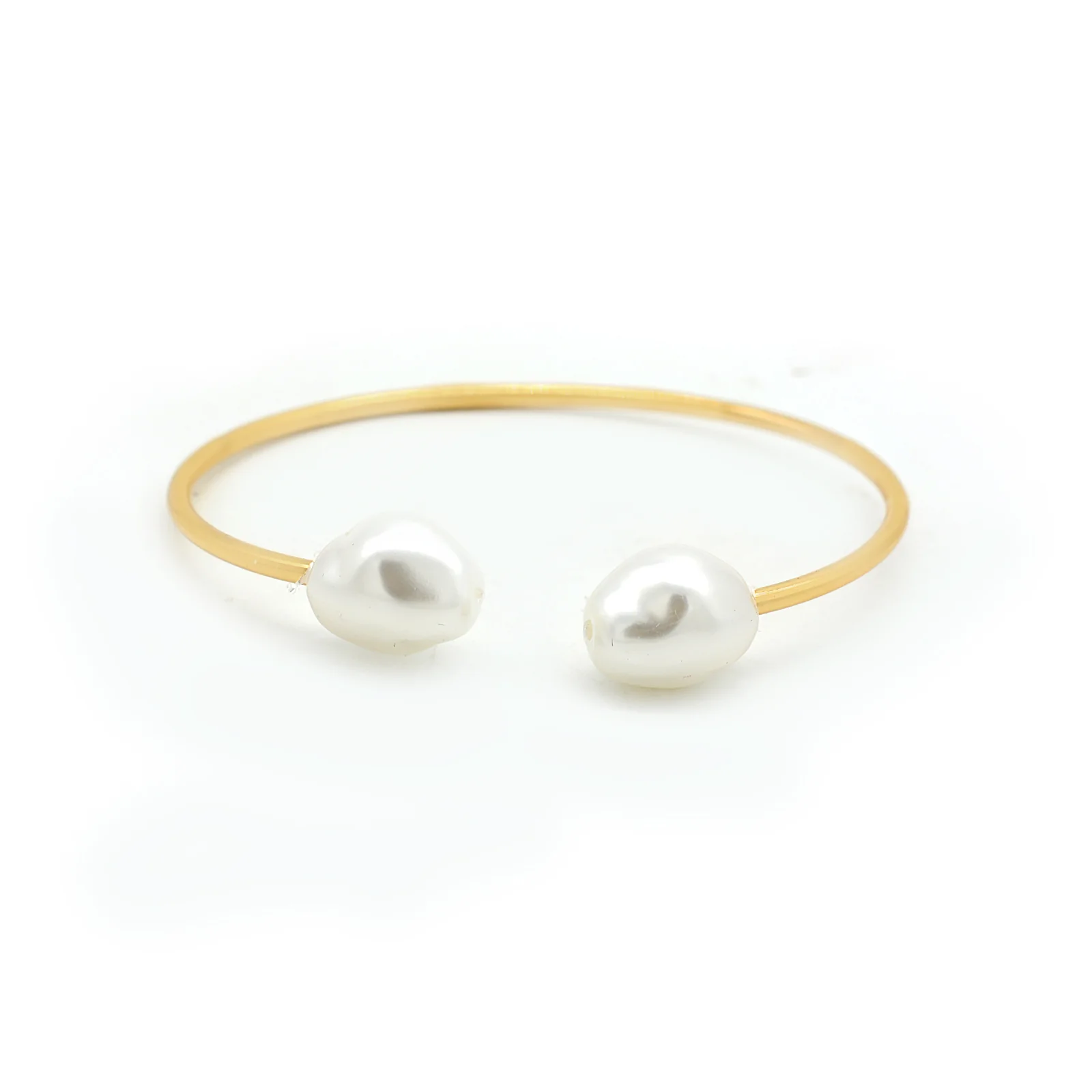 Twin Pearl Gold Bracelet - Image 2