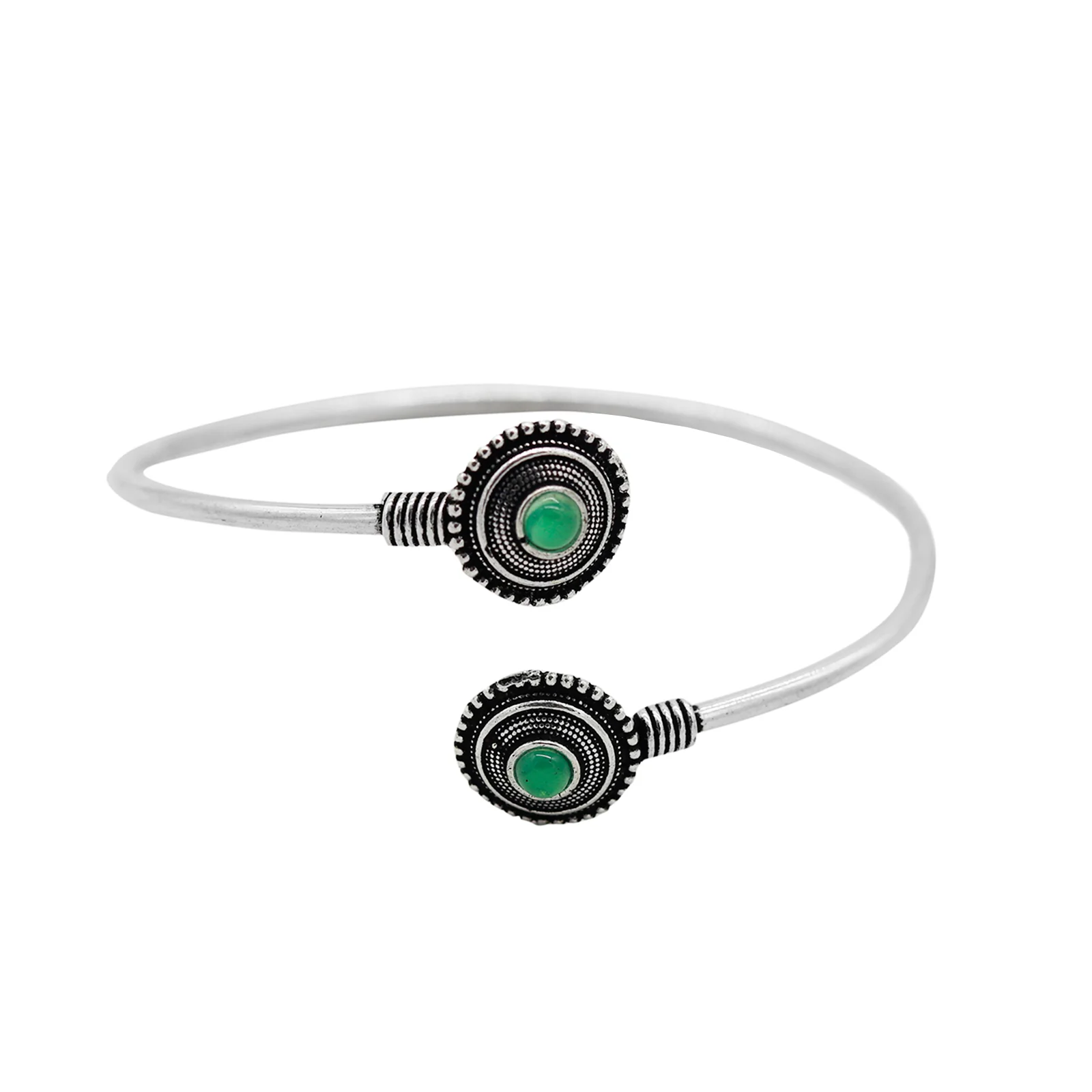 Urmi Green Silver Oxidized Jewelry Gift Set - Image 7
