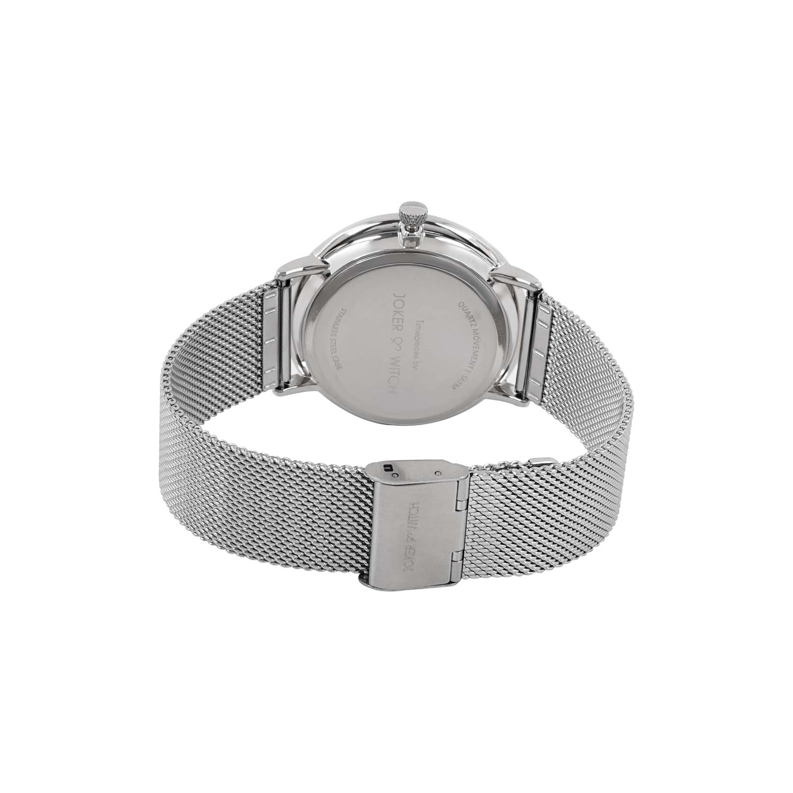 Vancouver Brown Large Dial Silver Mesh Strap Men's Watch - Image 6