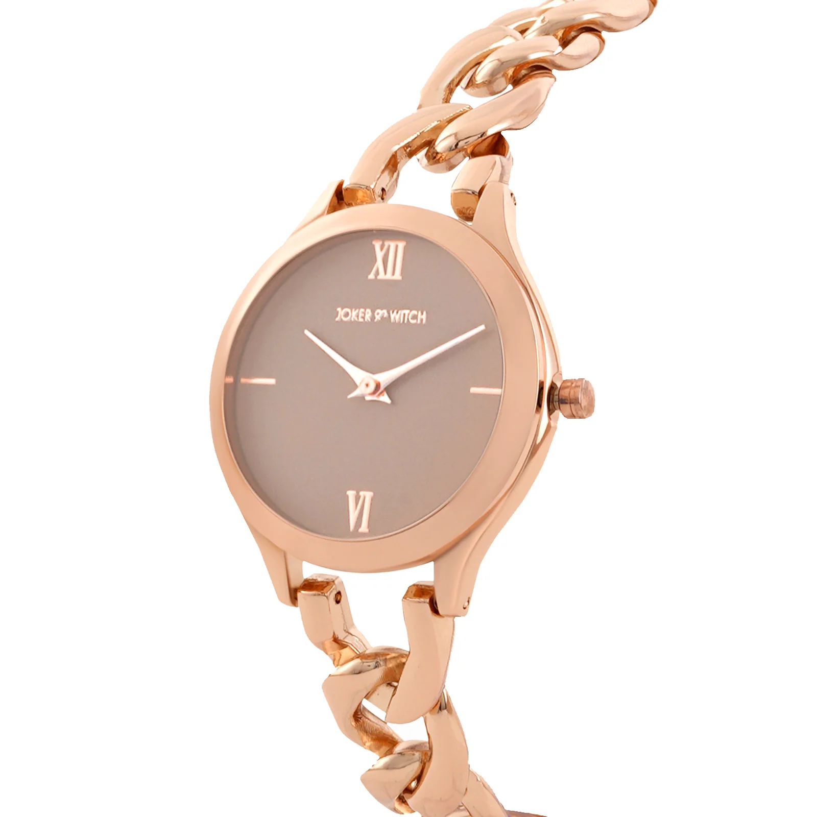 Vegas Taupe Medium Dial Rose Gold Bracelet Strap Women's Watch - Image 4