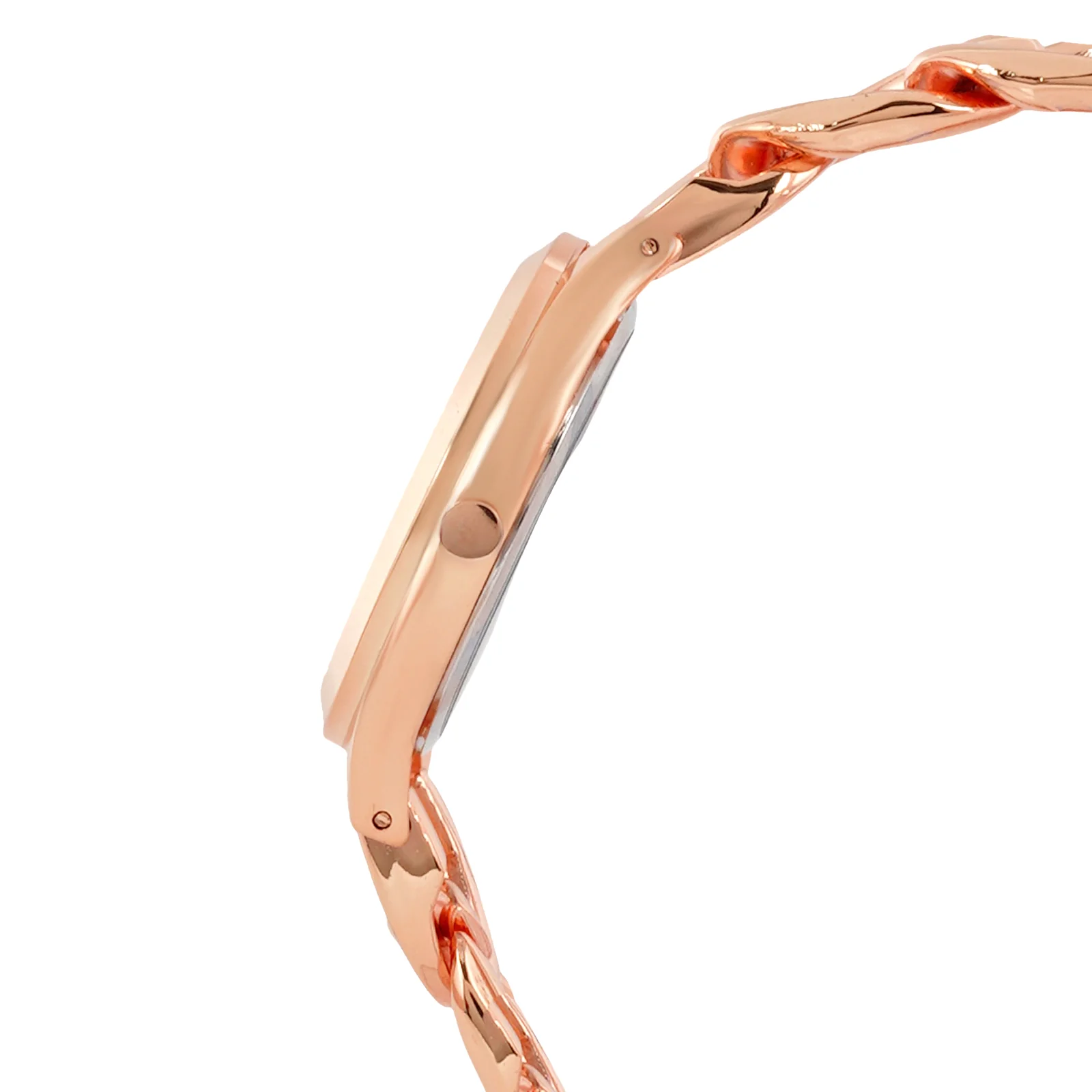 Vegas Taupe Medium Dial Rose Gold Bracelet Strap Women's Watch - Image 5