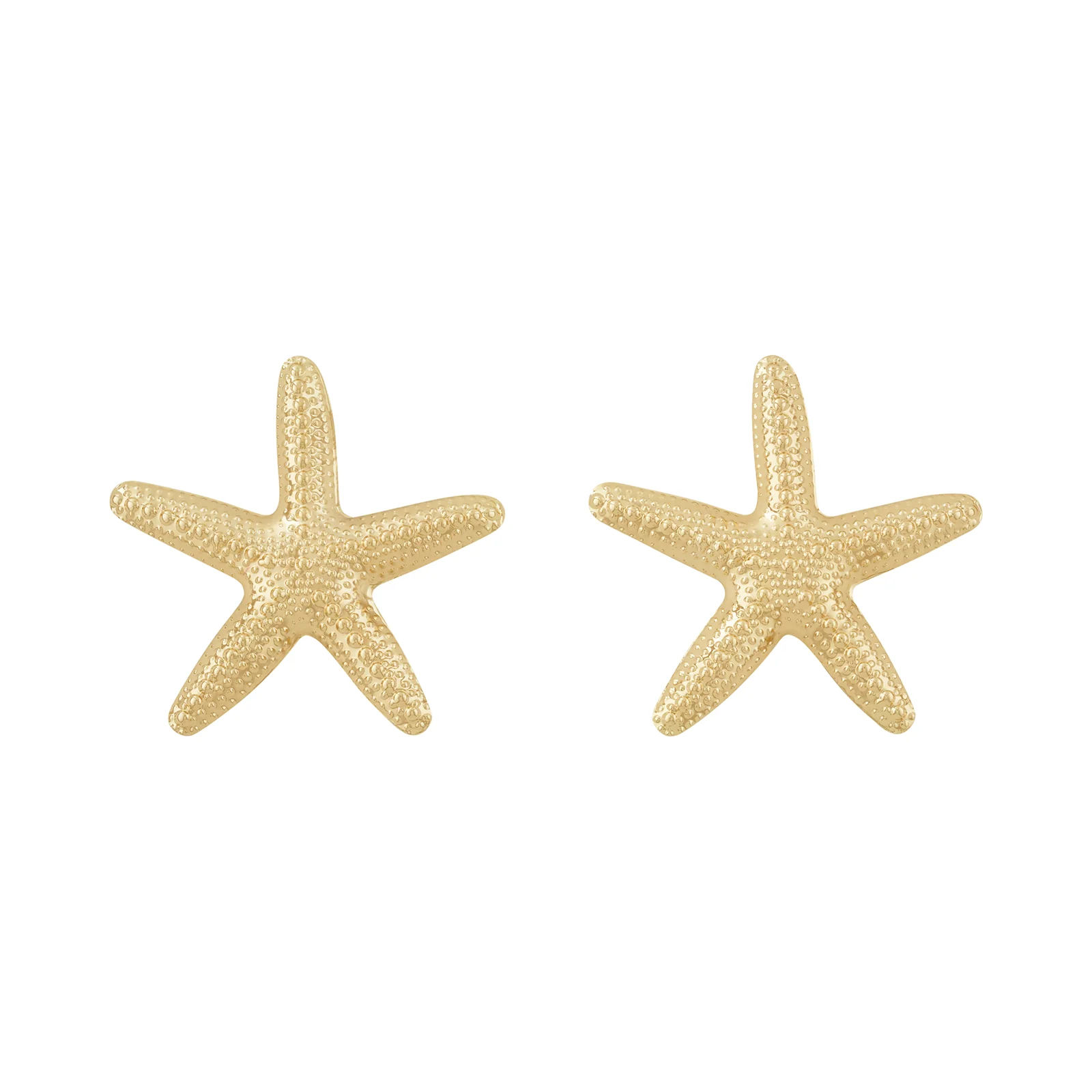 Vexa Starfish Gold Seashell Earrings - Image 3