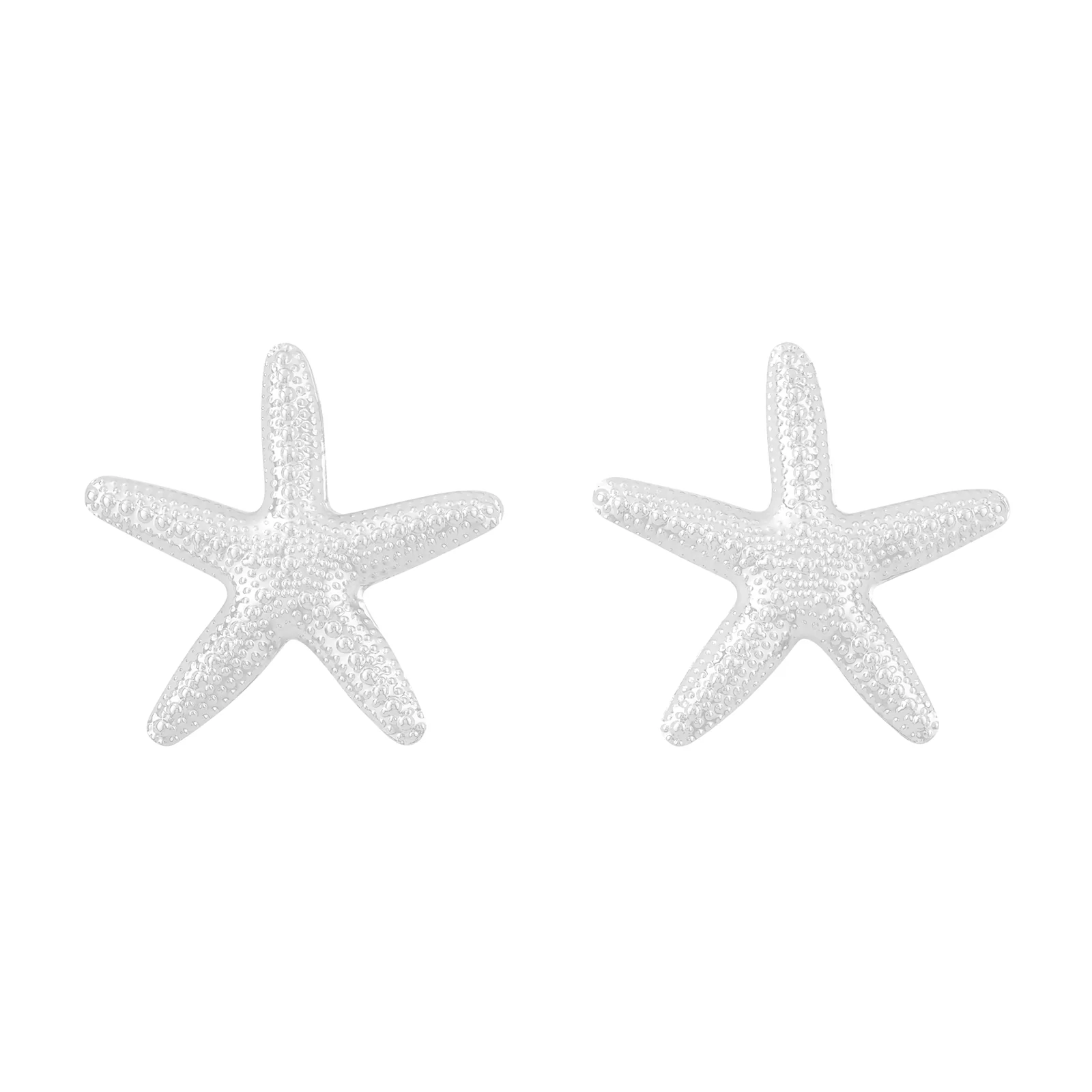 Vexa Starfish Silver Seashell Earrings - Image 3