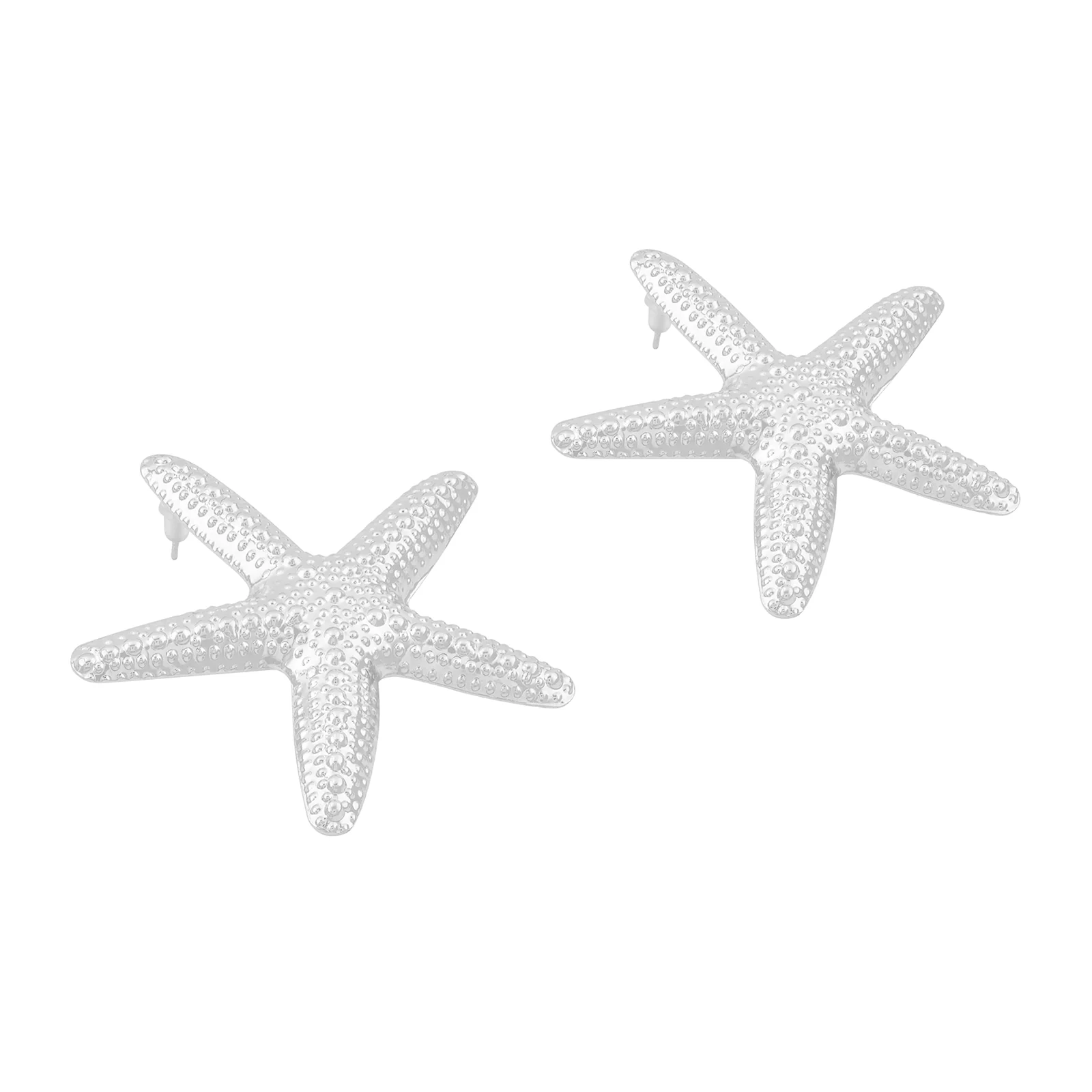Vexa Starfish Silver Seashell Earrings - Image 4