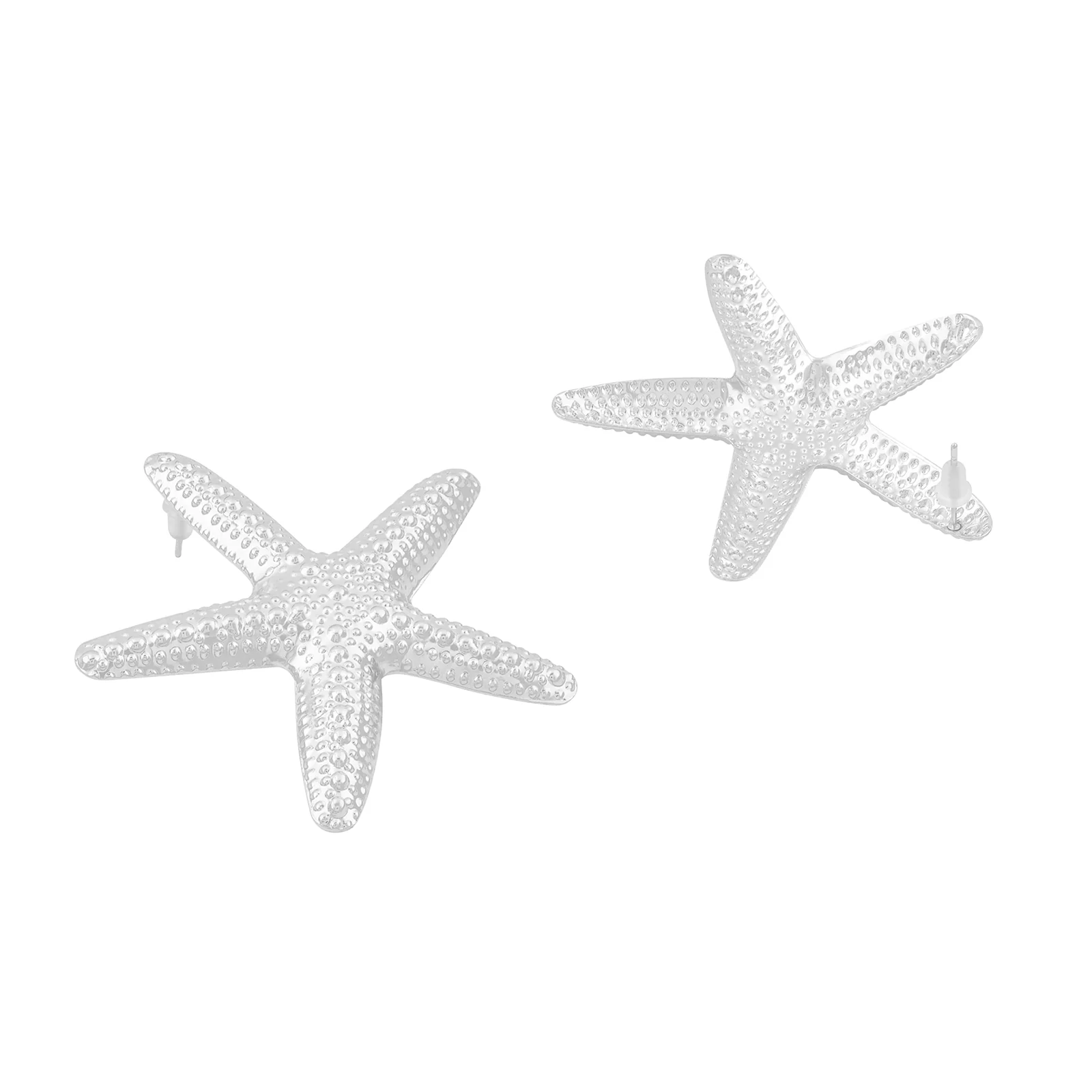 Vexa Starfish Silver Seashell Earrings - Image 5