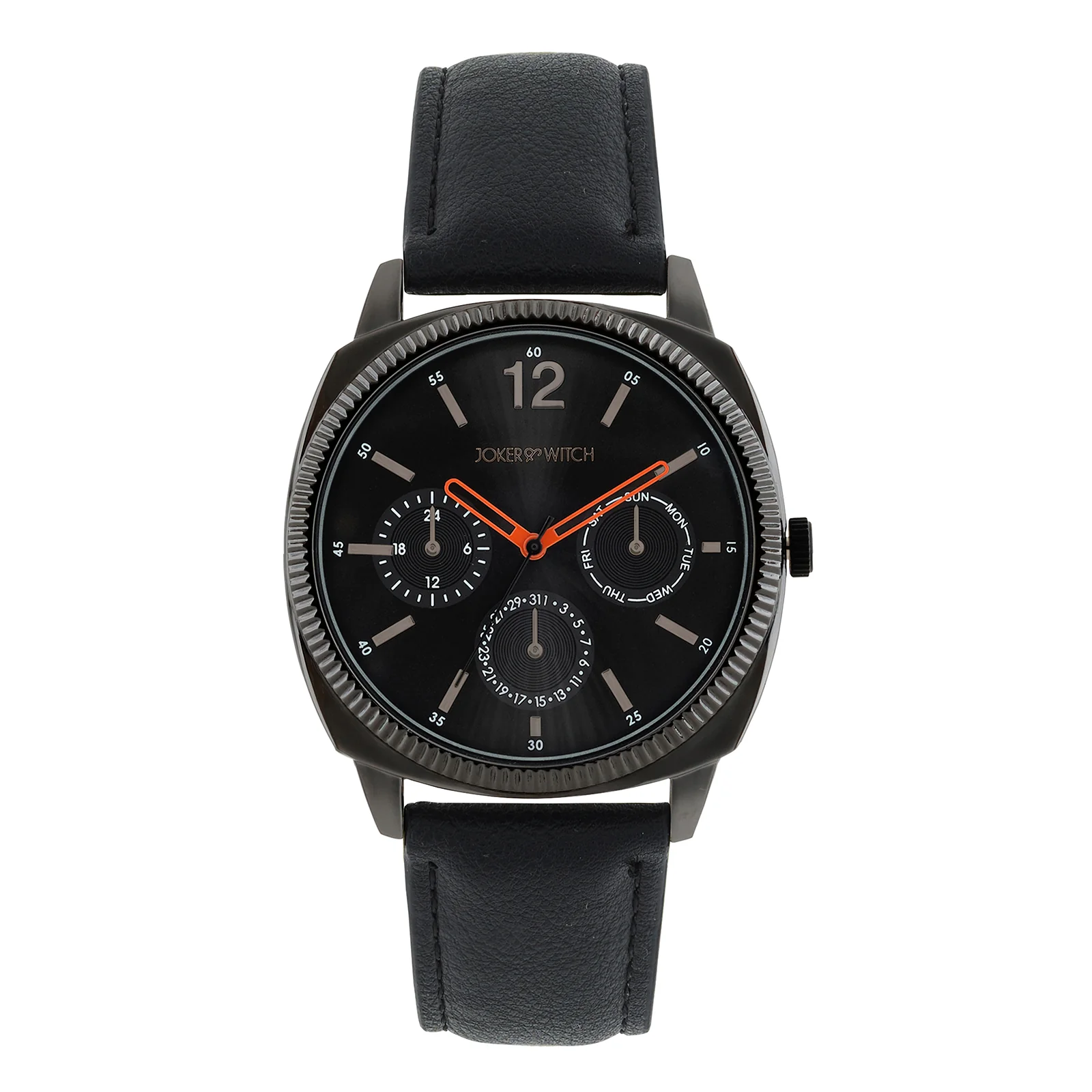 Viking Black Large Dial PU Strap Men's Watch - Image 3