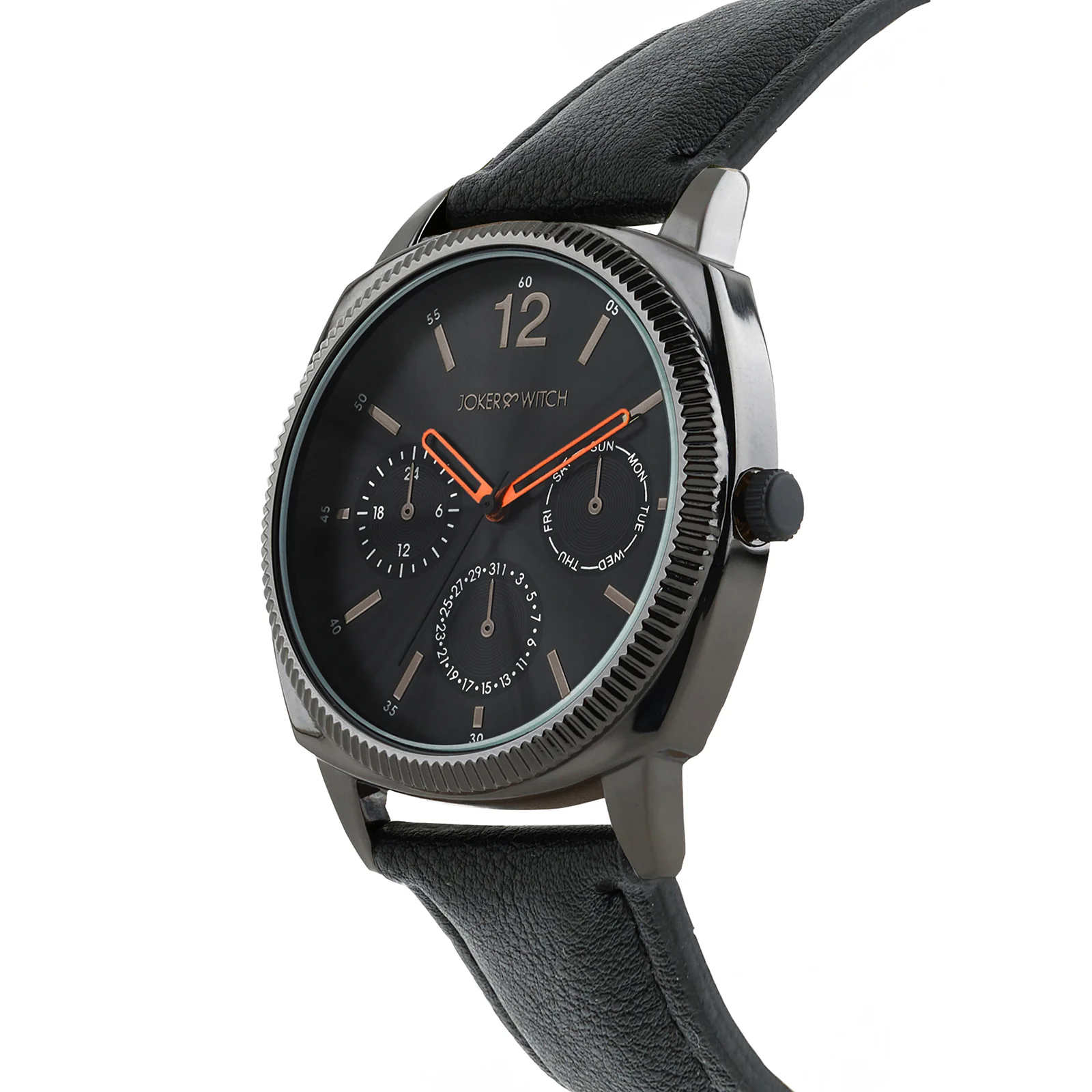 Viking Black Large Dial PU Strap Men's Watch - Image 4