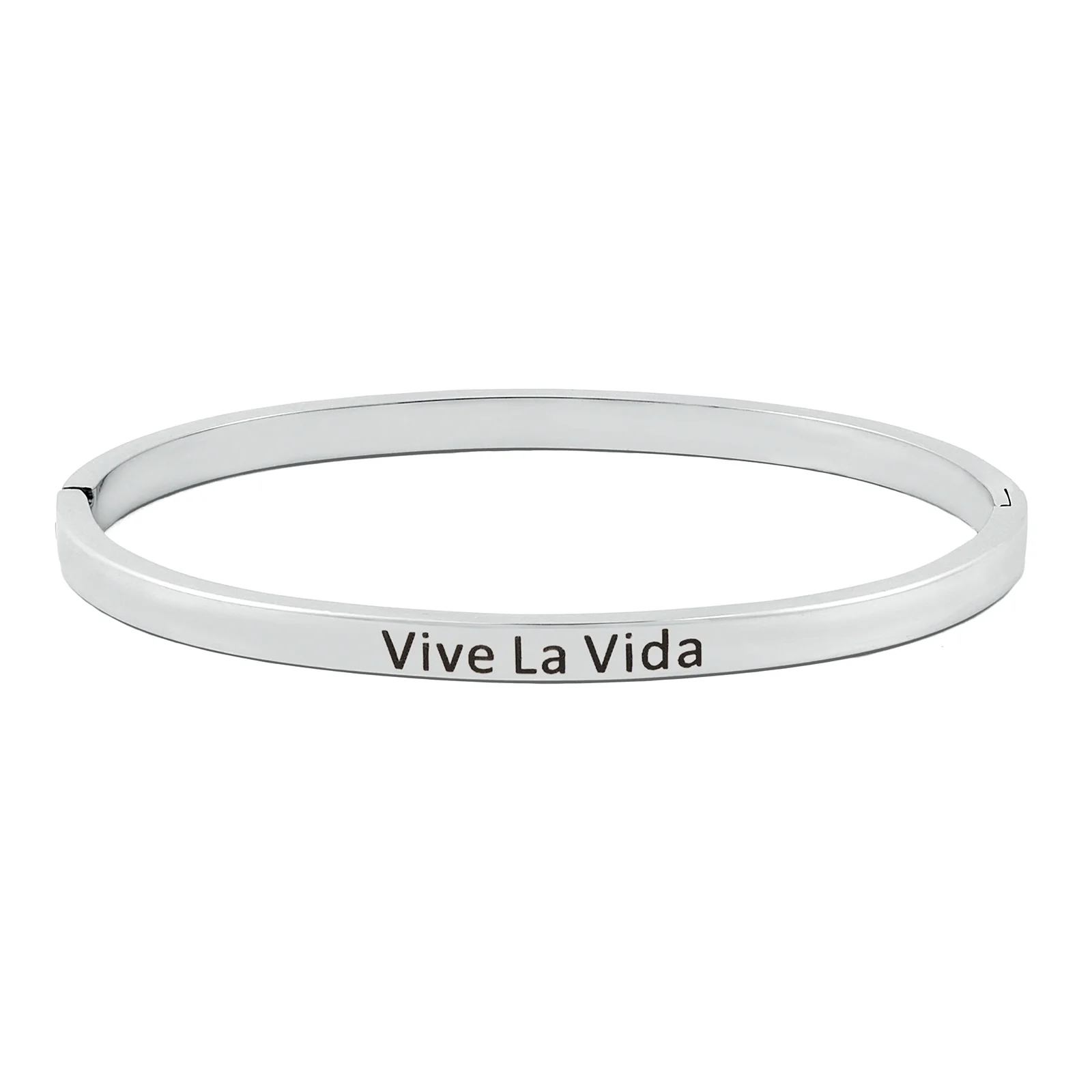Vive La Vida Silver Mantra Band - Image 4