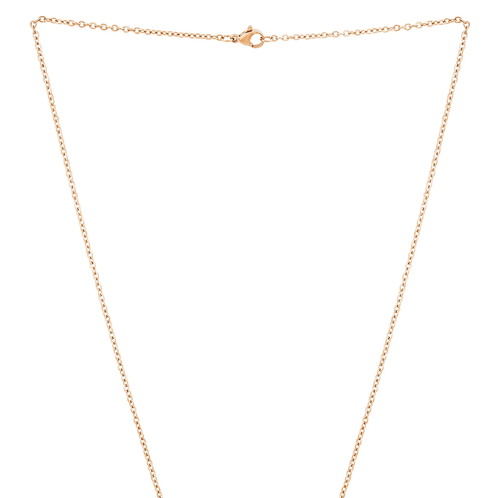 Wander Rose Gold Women's Round Mantra Necklace - Image 4