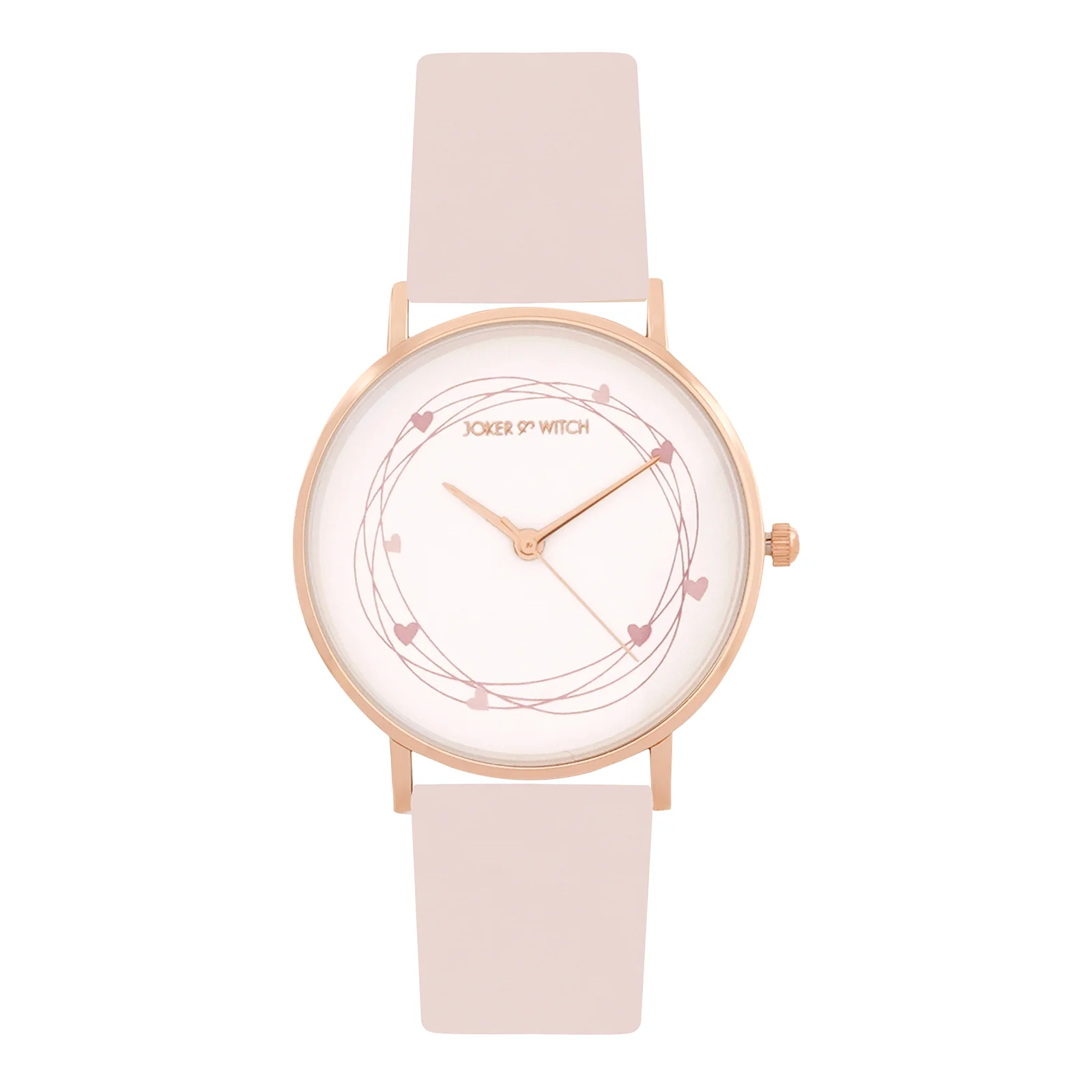 Printed Whisper White Medium Dial Pink PU Strap Women's Watch