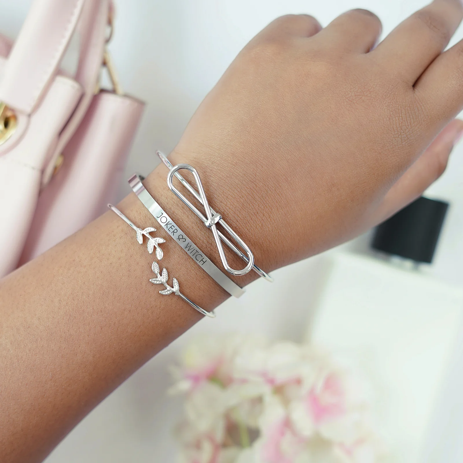 Xandria Silver Set of 3 Bracelet set