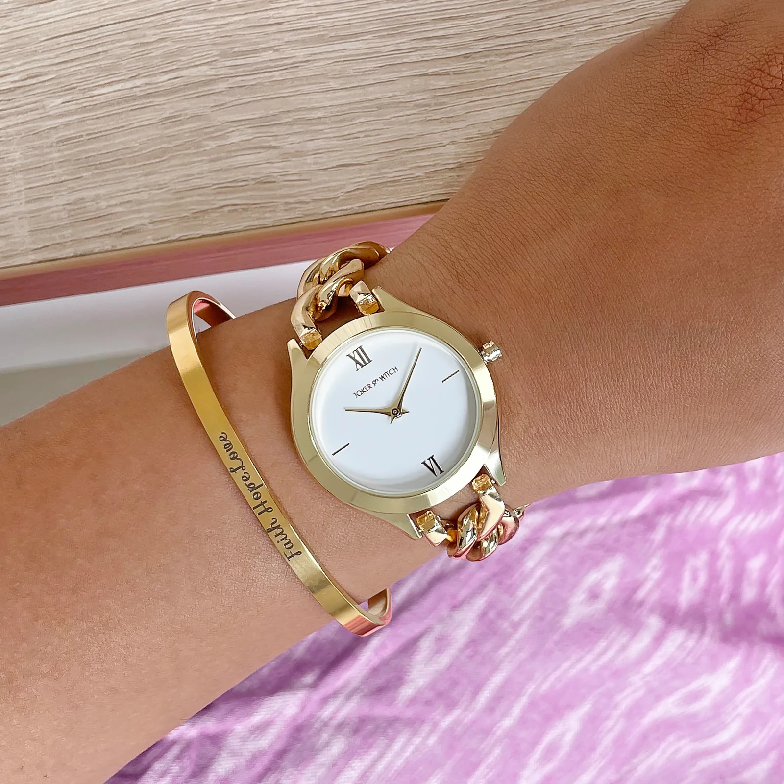 Xylie Gold Watch Bracelet Stack