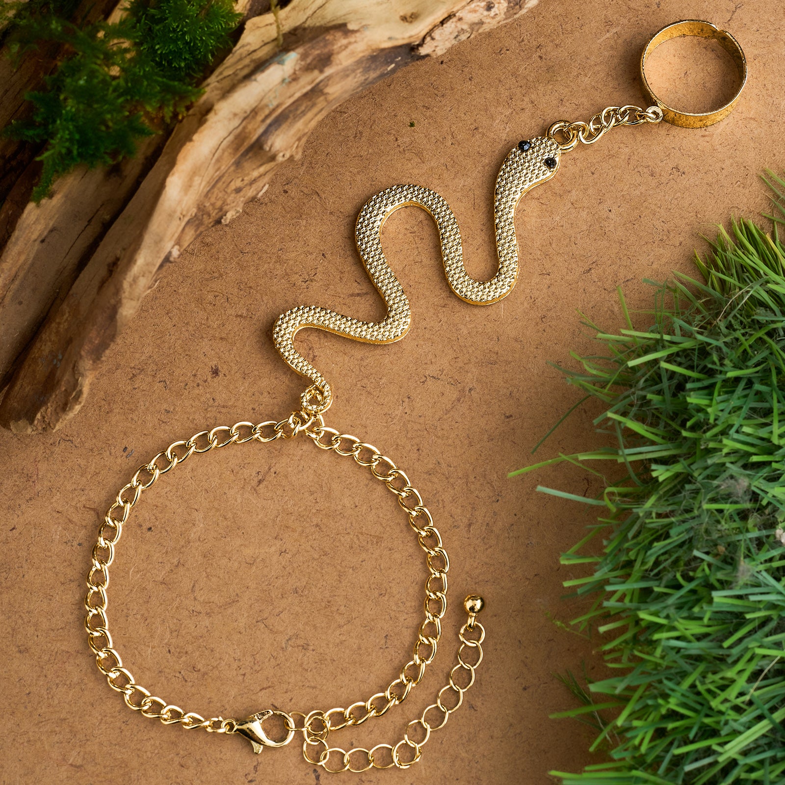Yalino Gold Women Snake Bracelet
