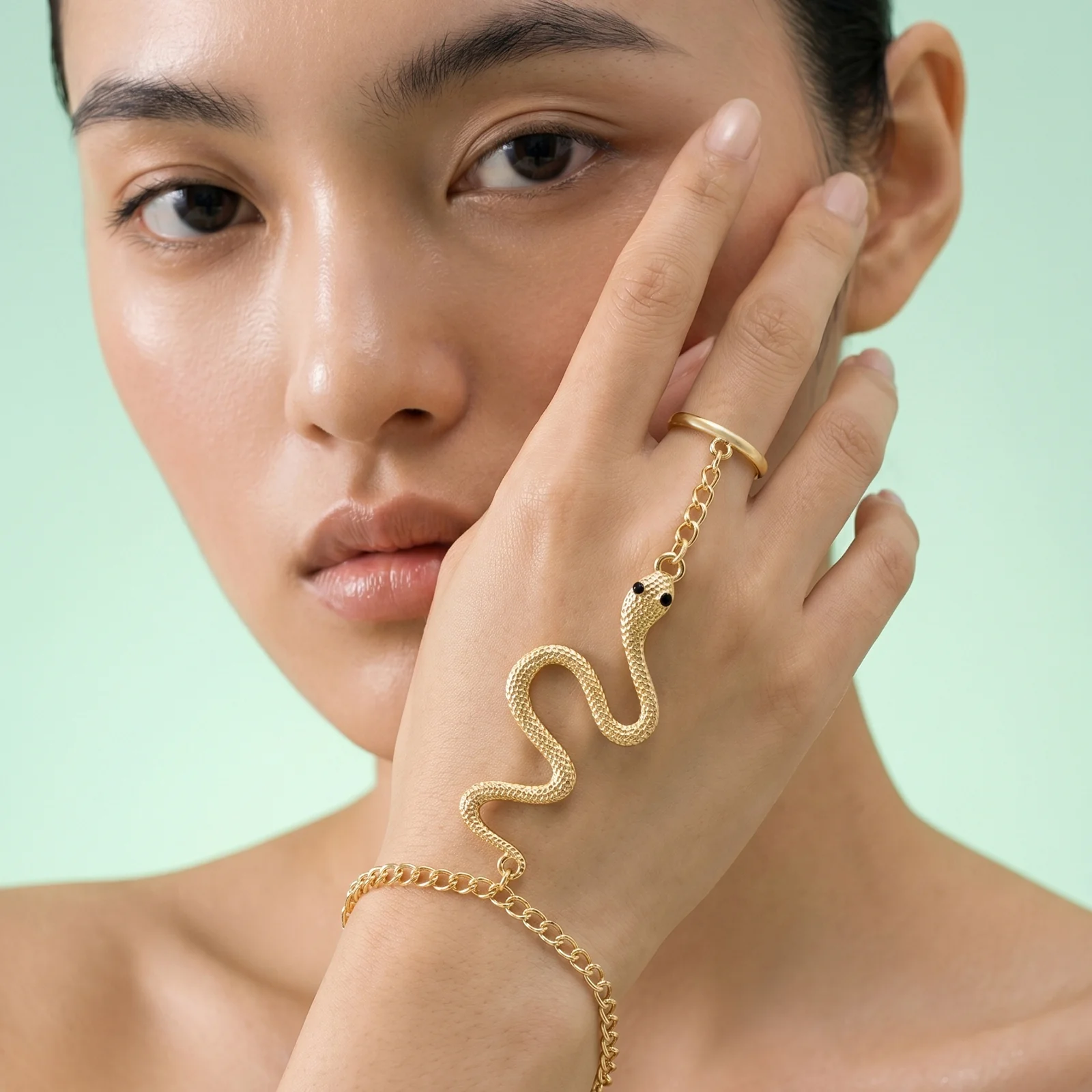 Yalino Gold Women Snake Bracelet - Image 2
