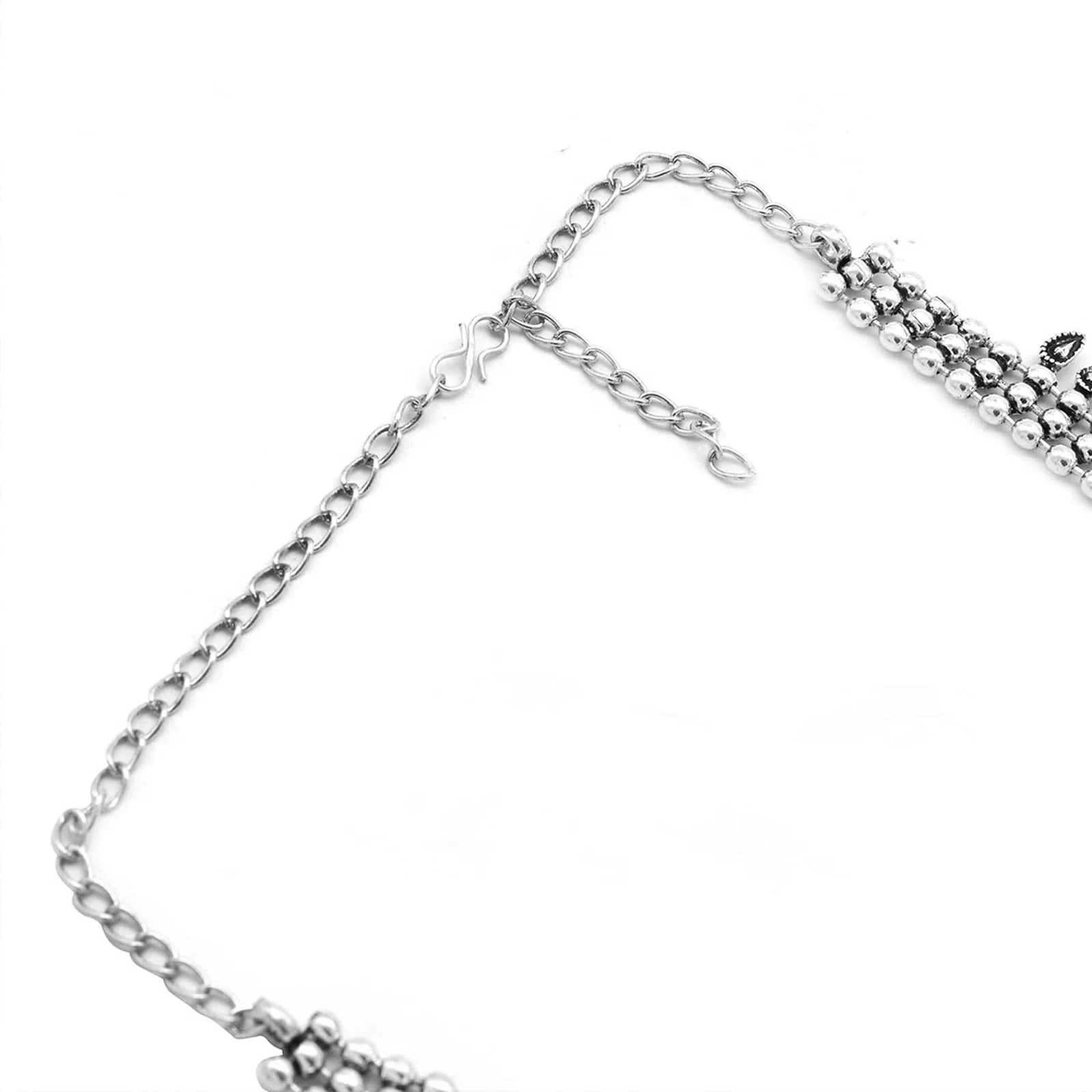 Yashika Silver Oxidized Long Necklace - Image 6