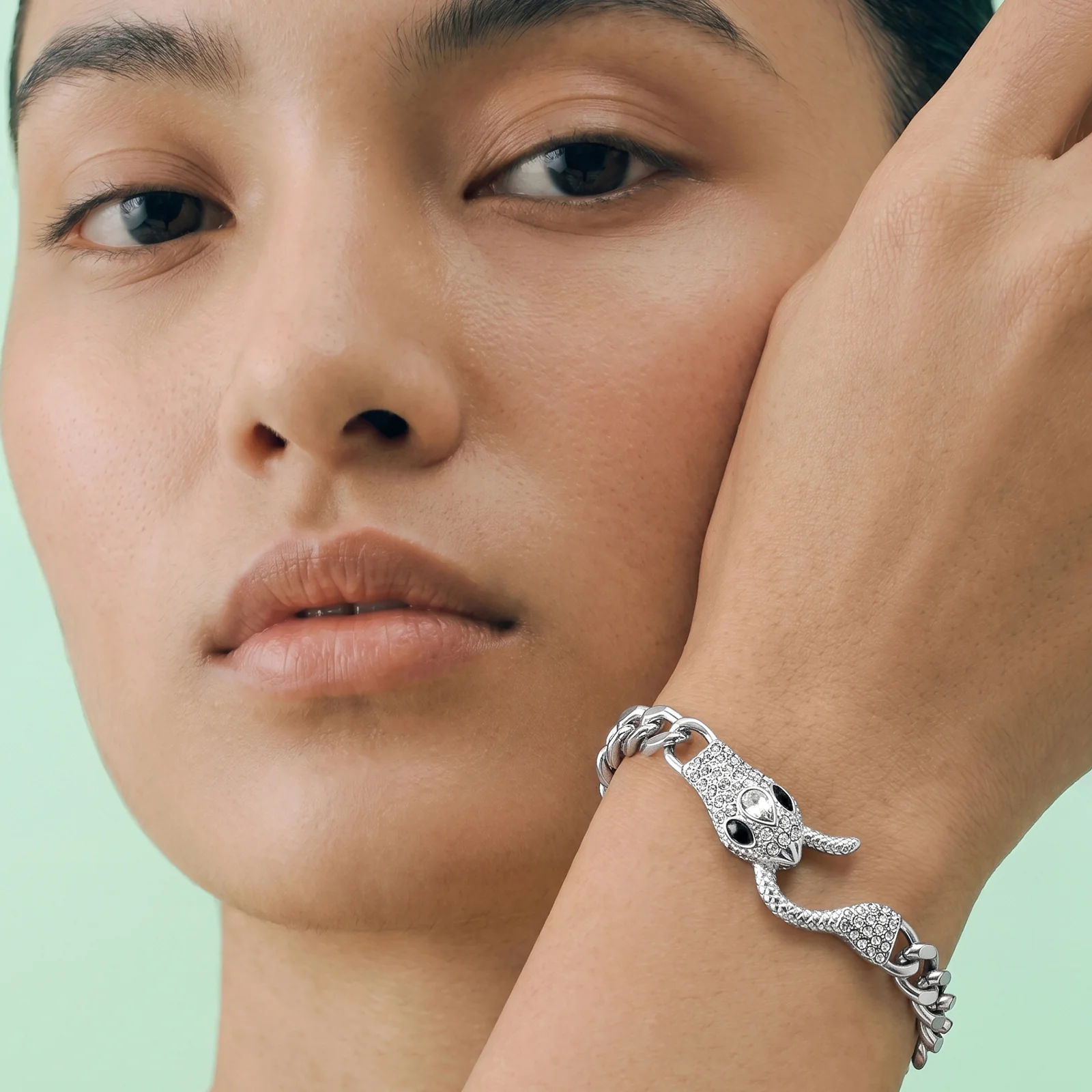 Zalirae Silver Snake Bracelet - Image 2