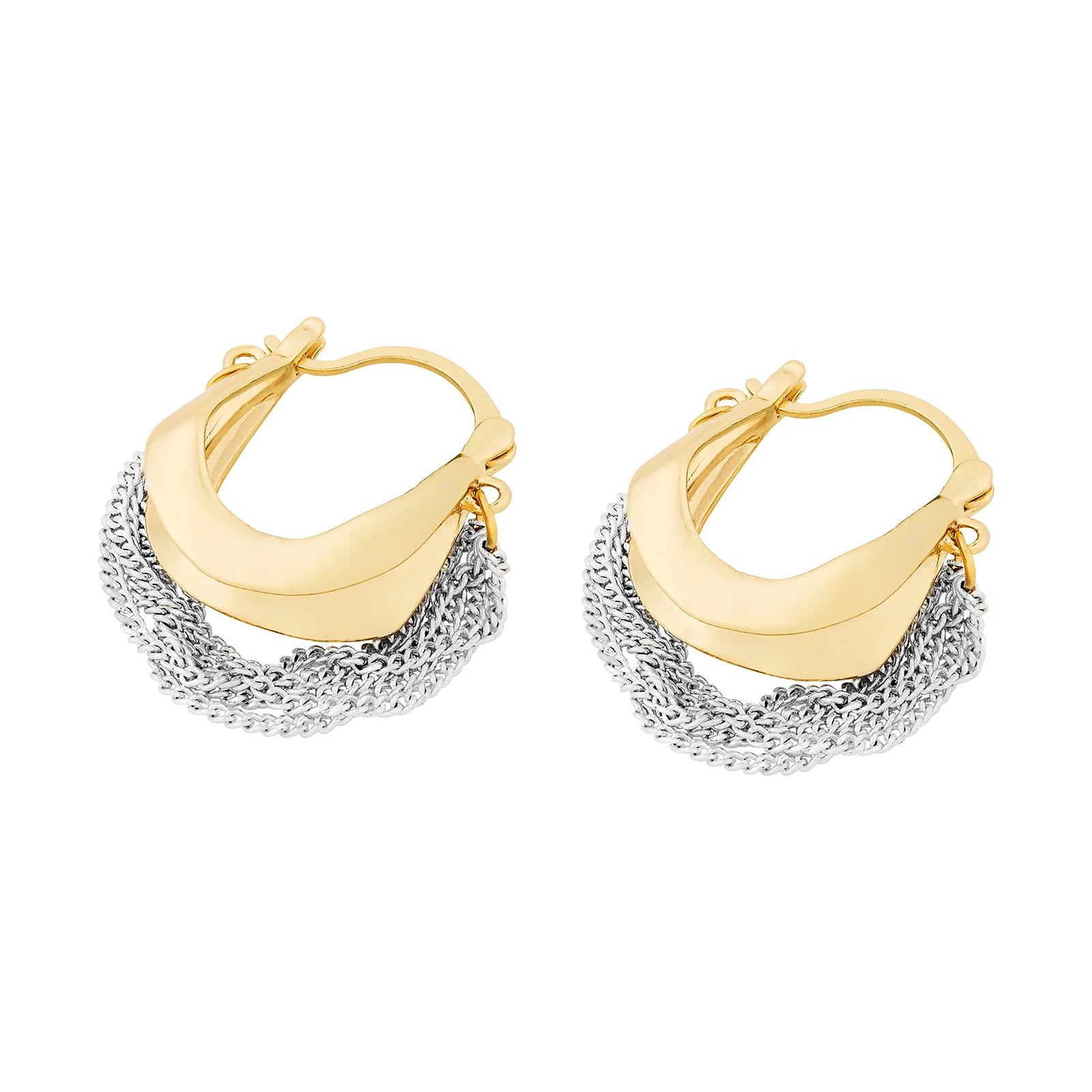 Zarelli Silver & Gold Mixed Metal Earring - Image 4
