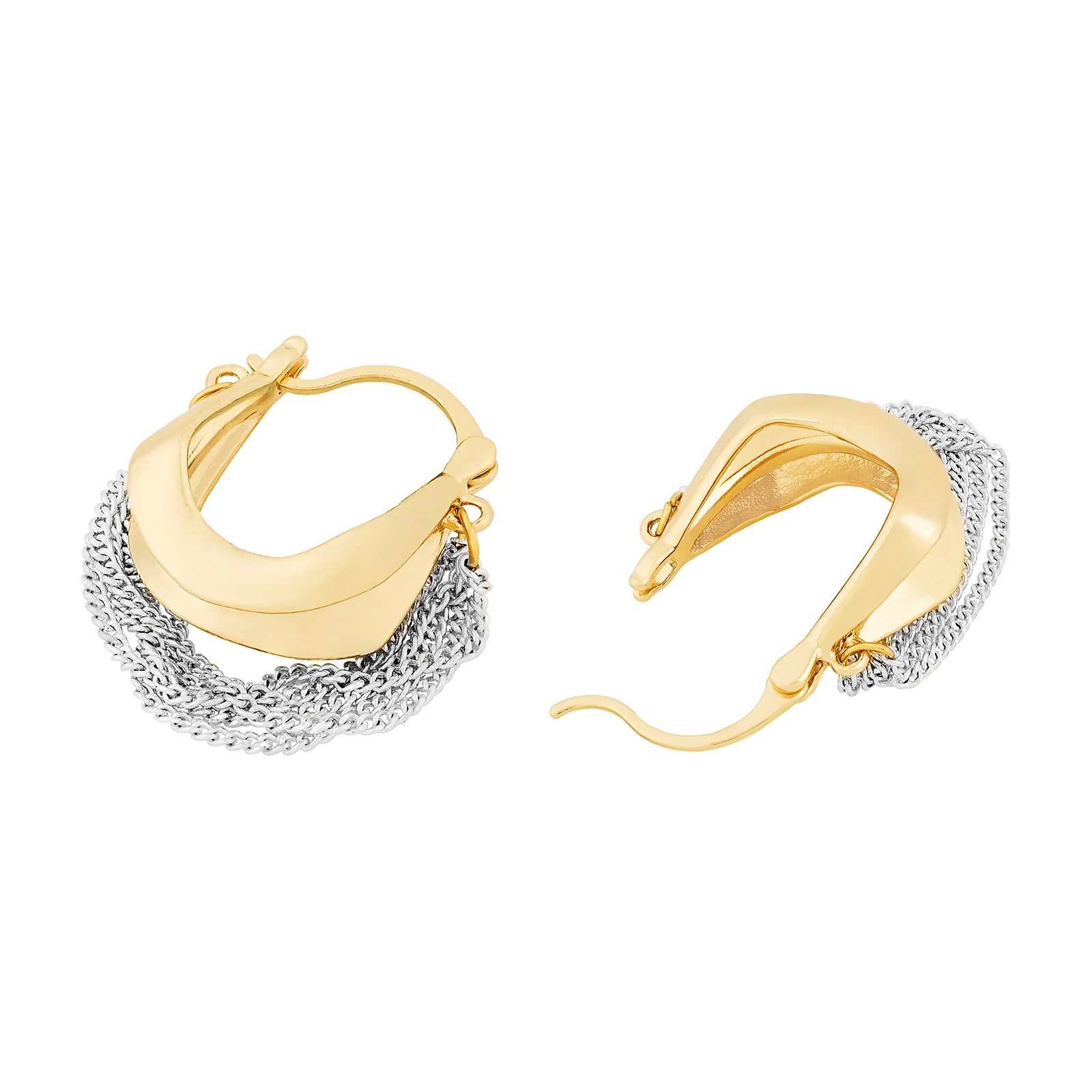 Zarelli Silver & Gold Mixed Metal Earring - Image 5